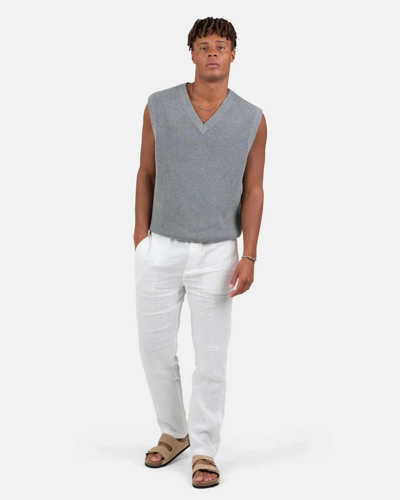 Knitted Vest Grey