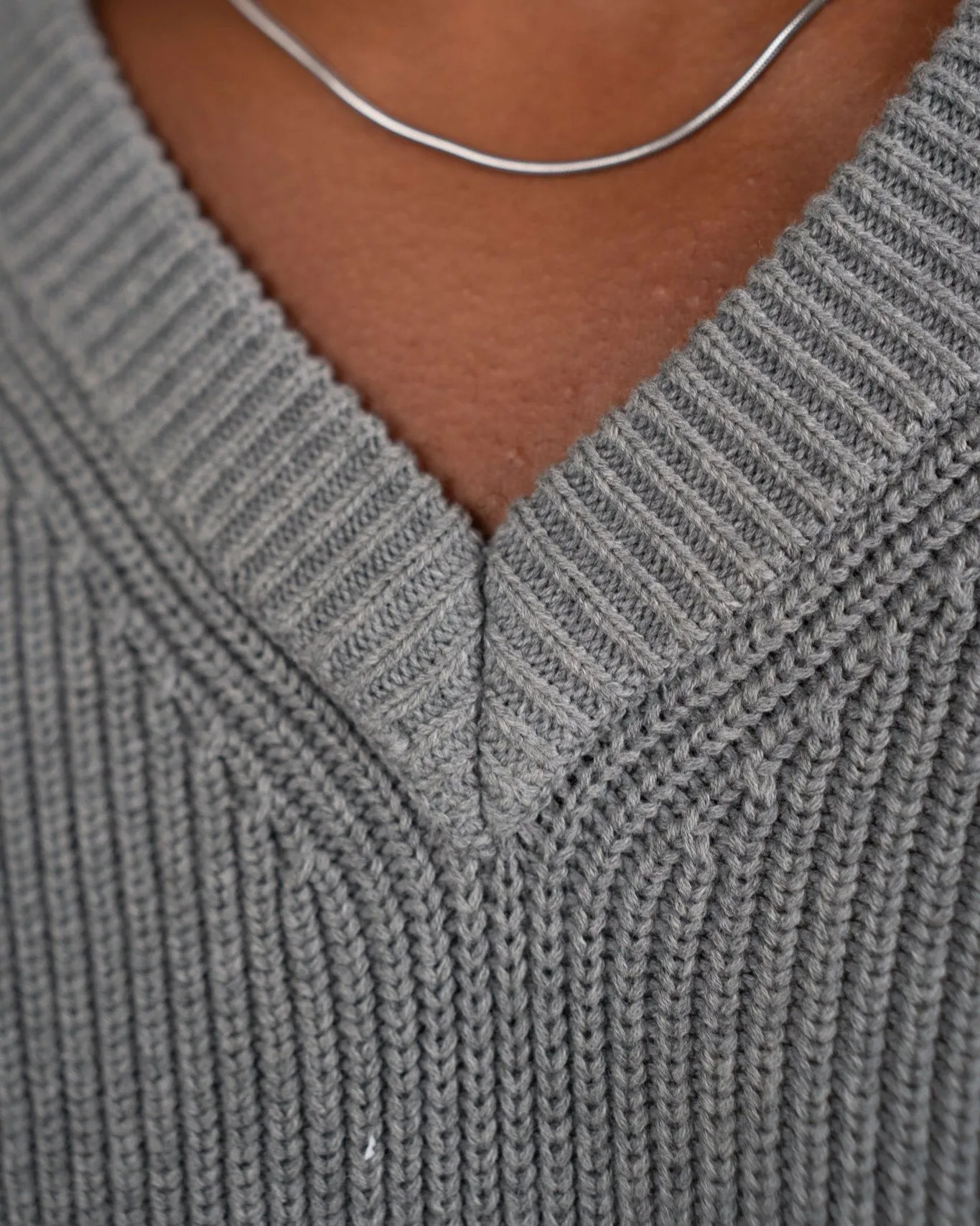 Knitted Vest Grey