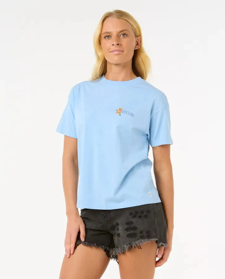 La Joya Relaxed Tee - Mid Blue