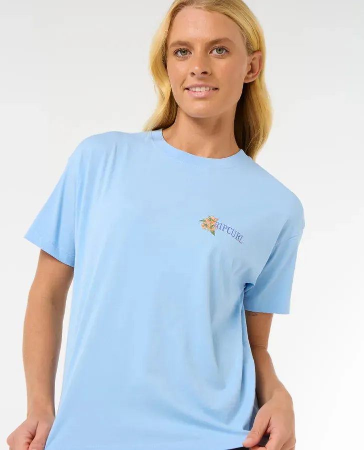 La Joya Relaxed Tee - Mid Blue
