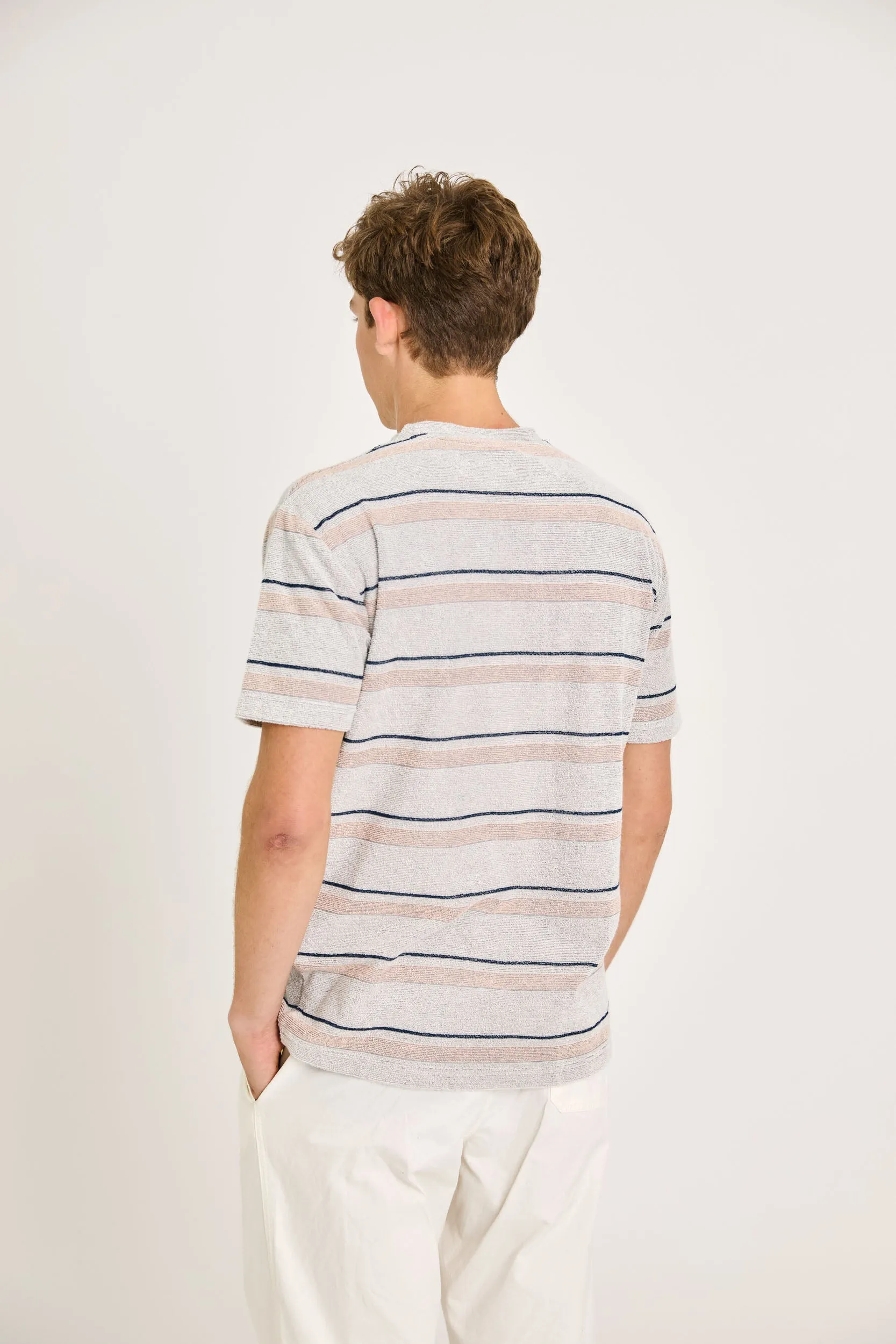 La Paz - Botelho Comfort Tee - Blue Stripes Terry