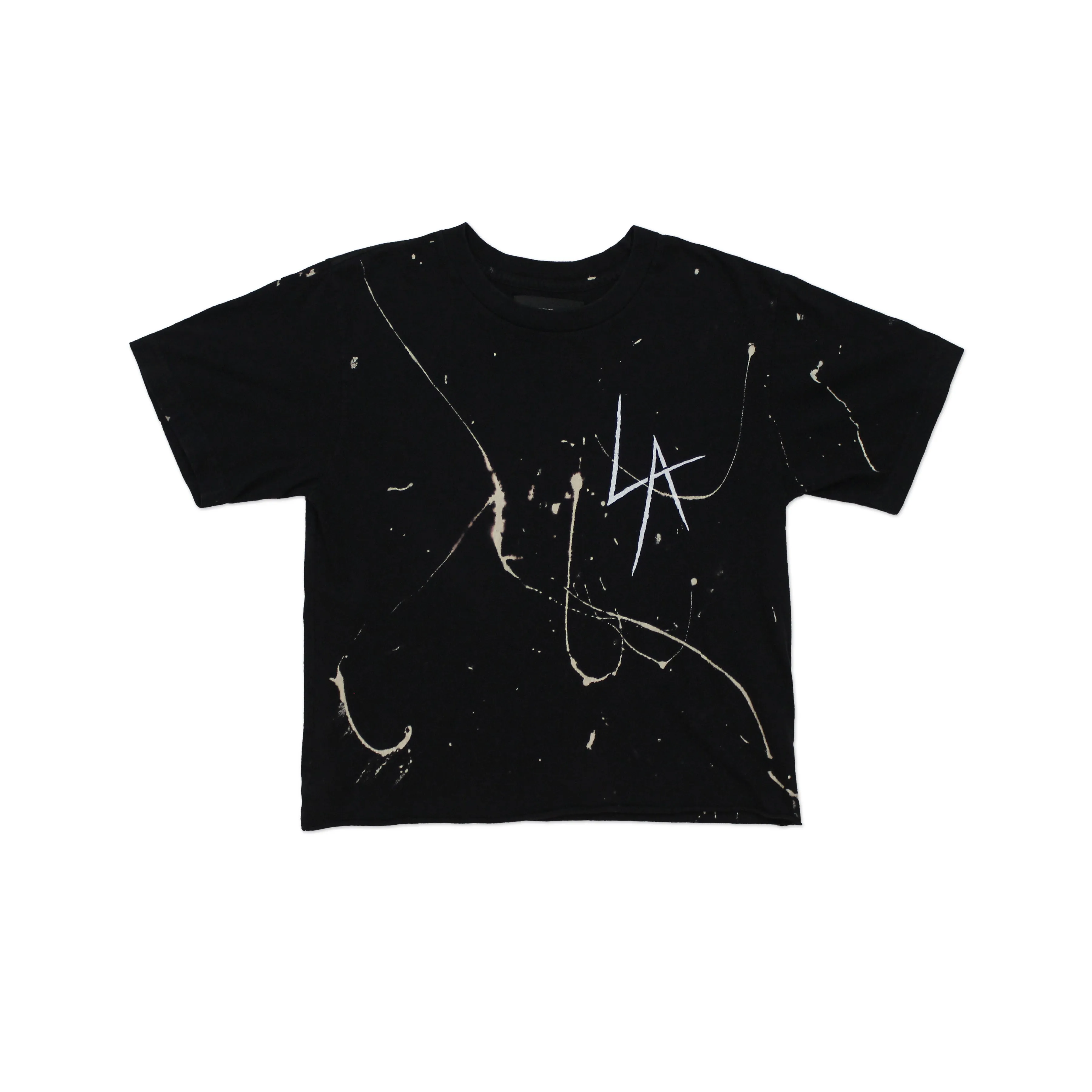 LA SLASH DESTROYED CROP TEE