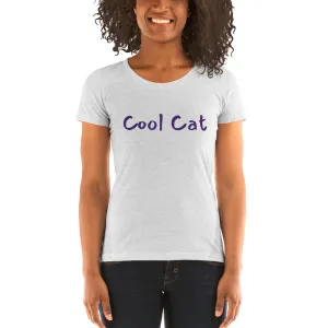 Ladies' Short Sleeve - Cool Cat (Purple)