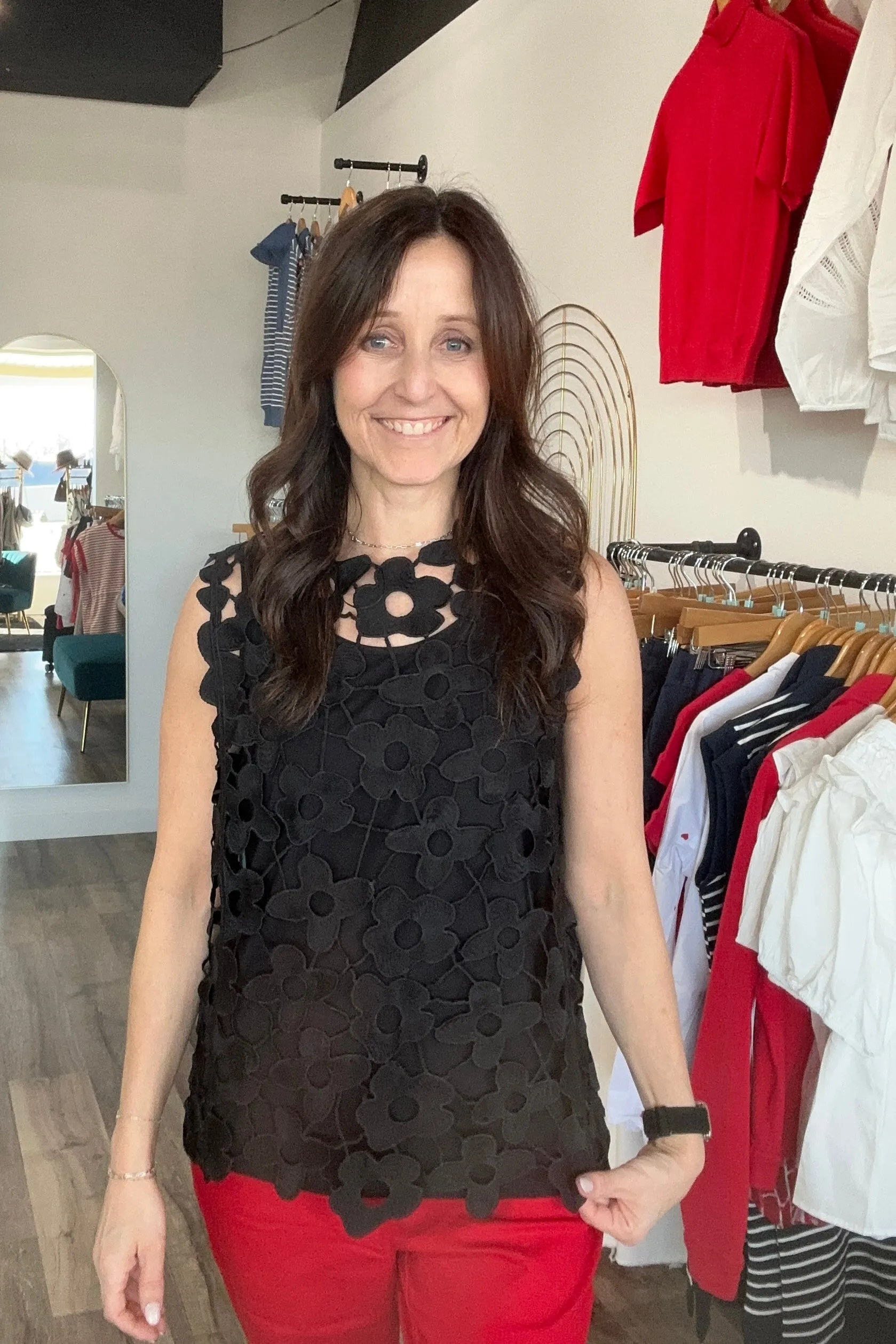 Lauren Crochet Sleeveless Top