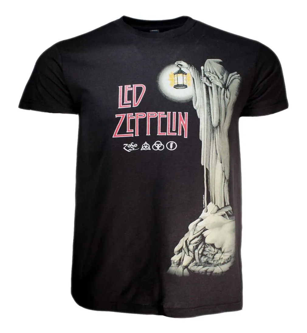 Led Zeppelin Hermit Mens T Shirt Black
