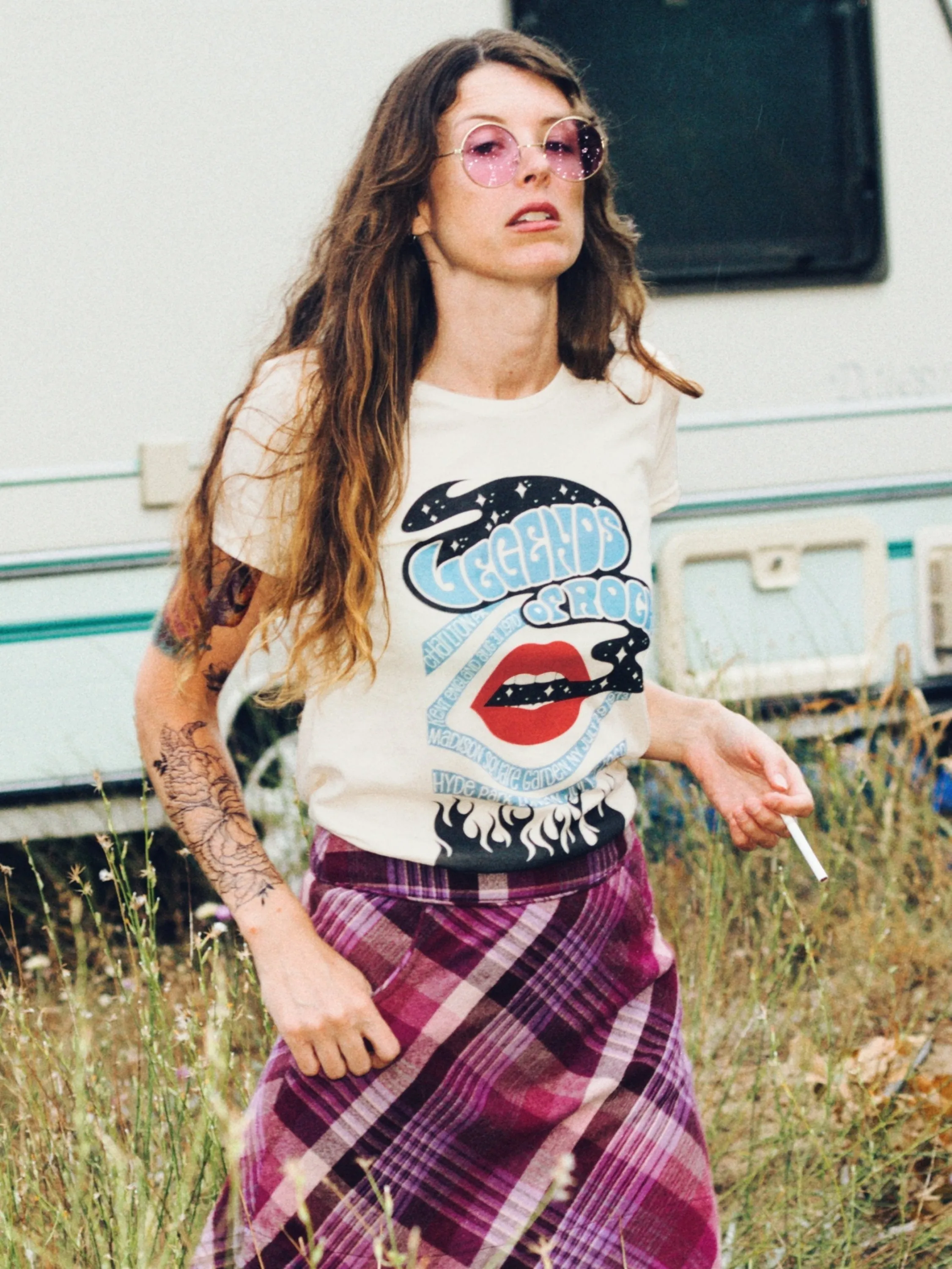 Legends of Rock Tee - Soft Cream
