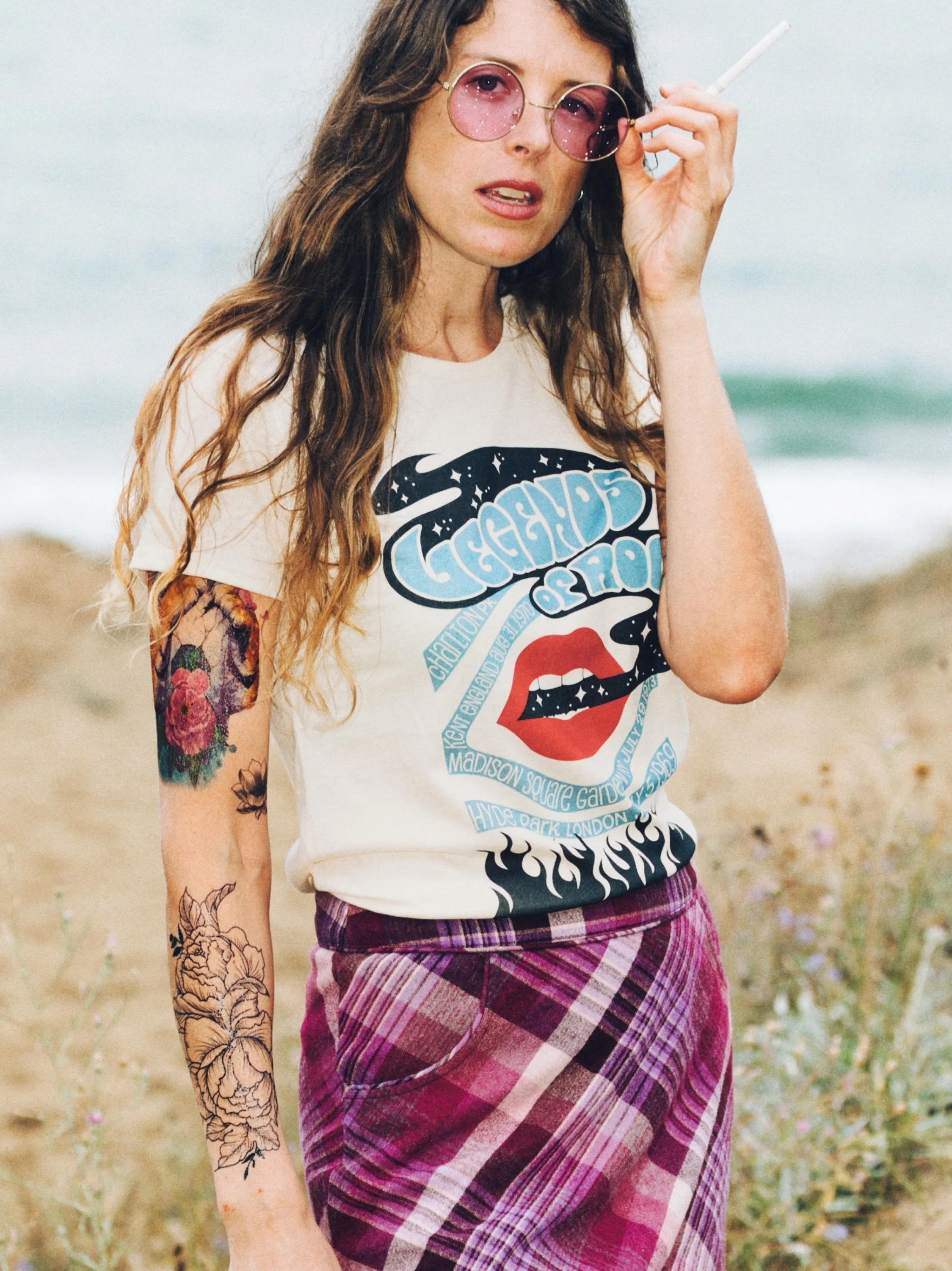 Legends of Rock Tee - Soft Cream