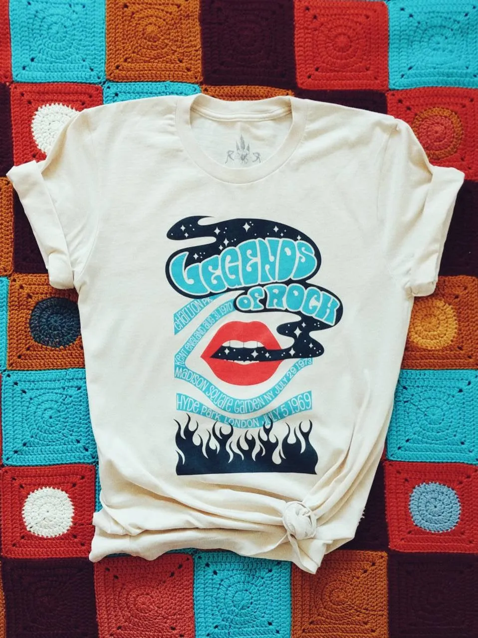 Legends of Rock Tee - Soft Cream