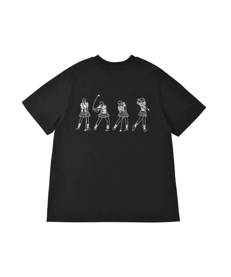 LENUCU Cool Print T-Shirt - Black