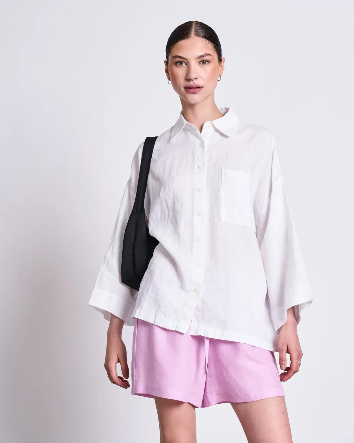 LINEN SHIRT MONS WHITE