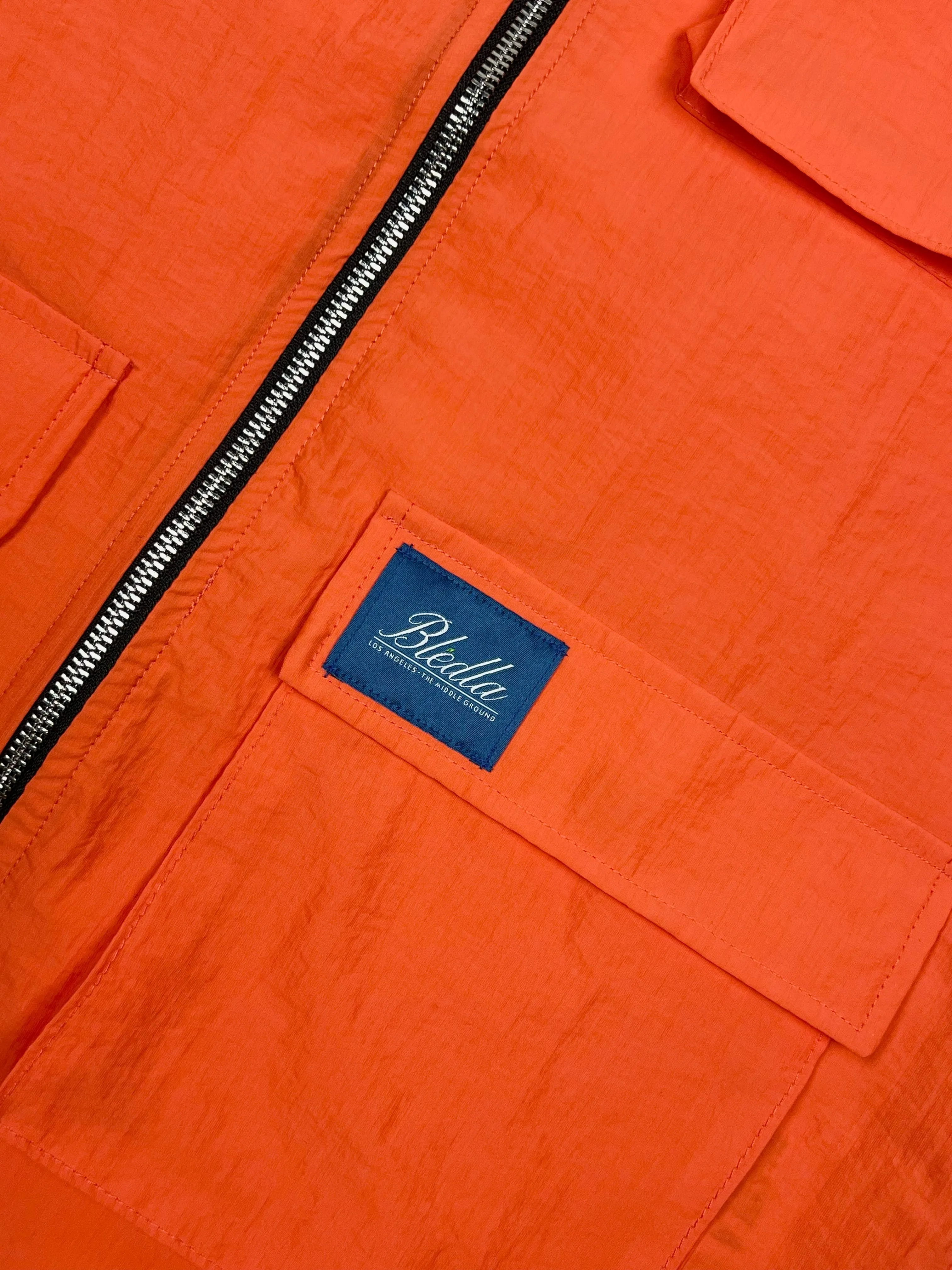 Lite Nylon Cargo Vest - Orange