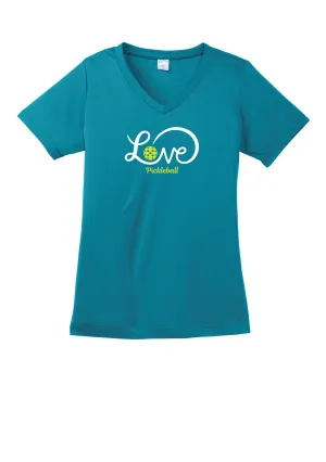 LOVE Pickleball Ladies Ribbon T-Shirt