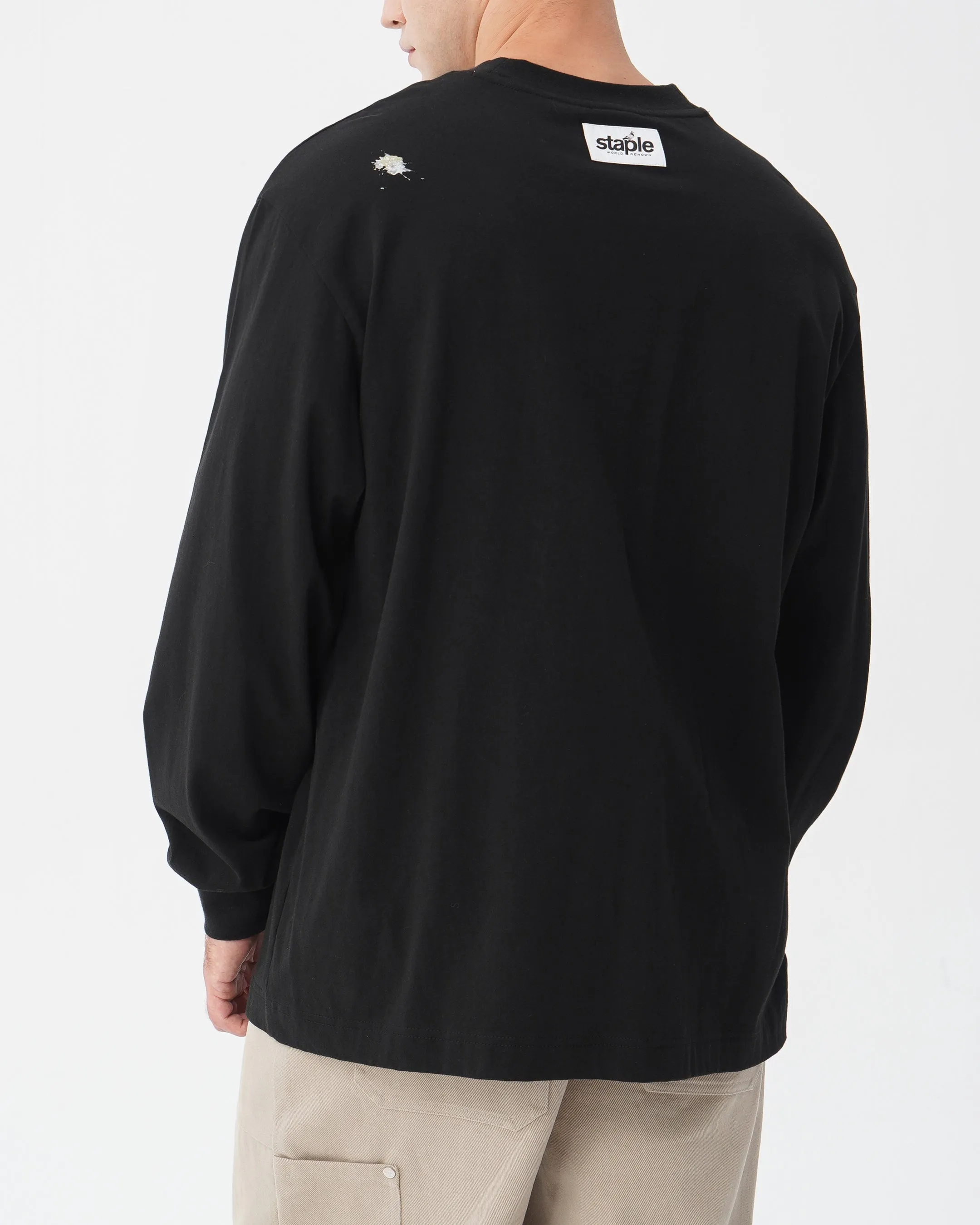 L/S Emb Pigeon Tee