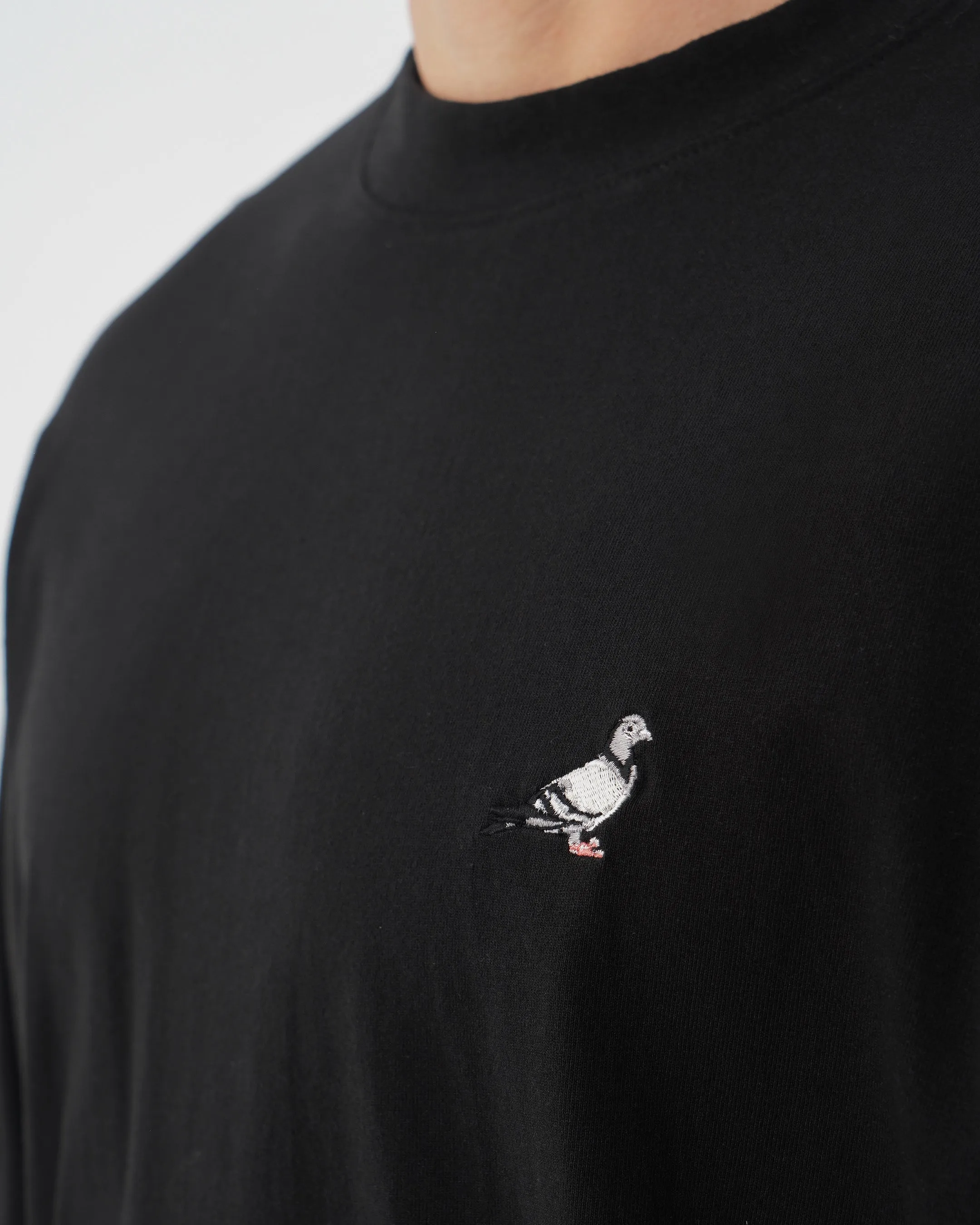 L/S Emb Pigeon Tee