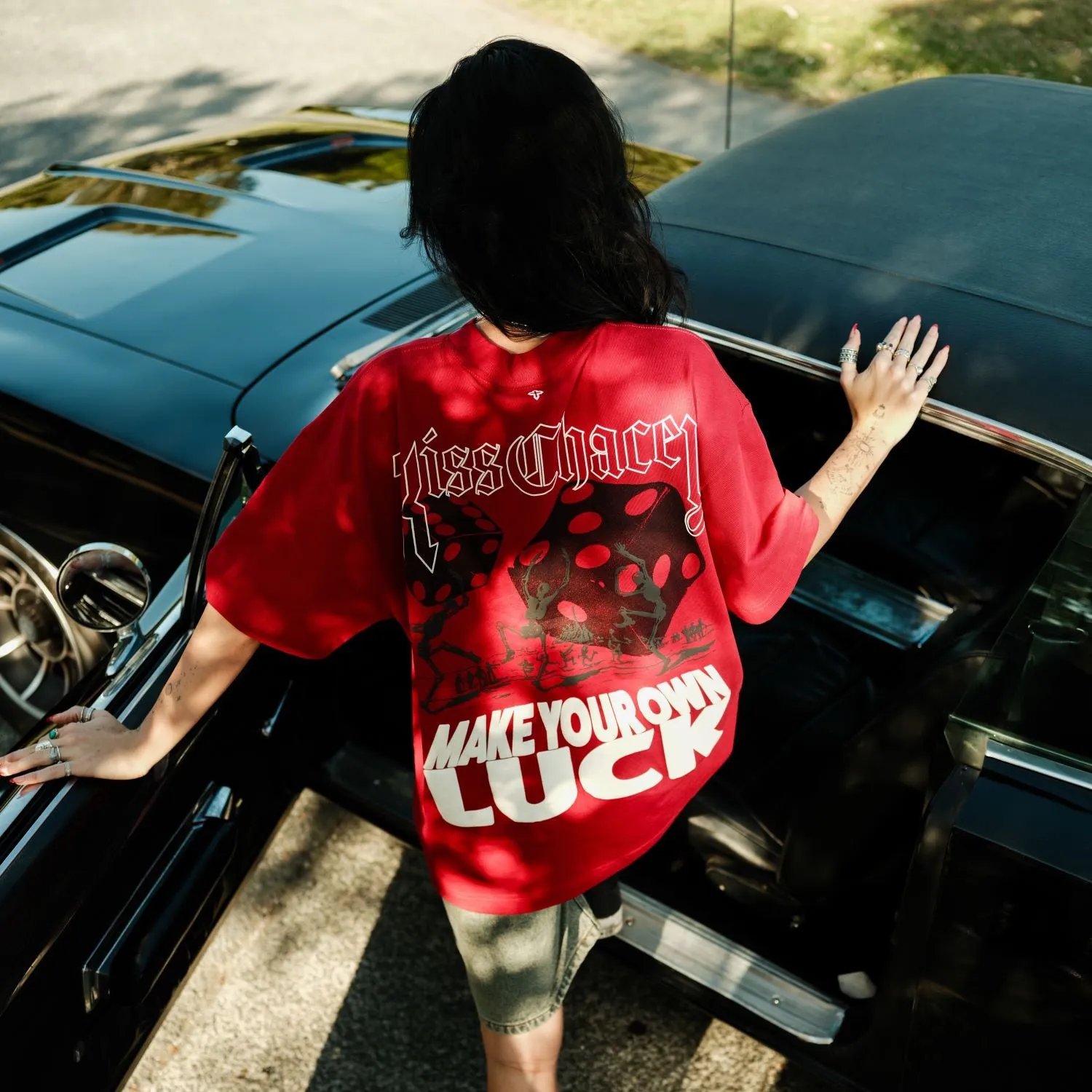 Luck Street Fit Tee Chilli Red