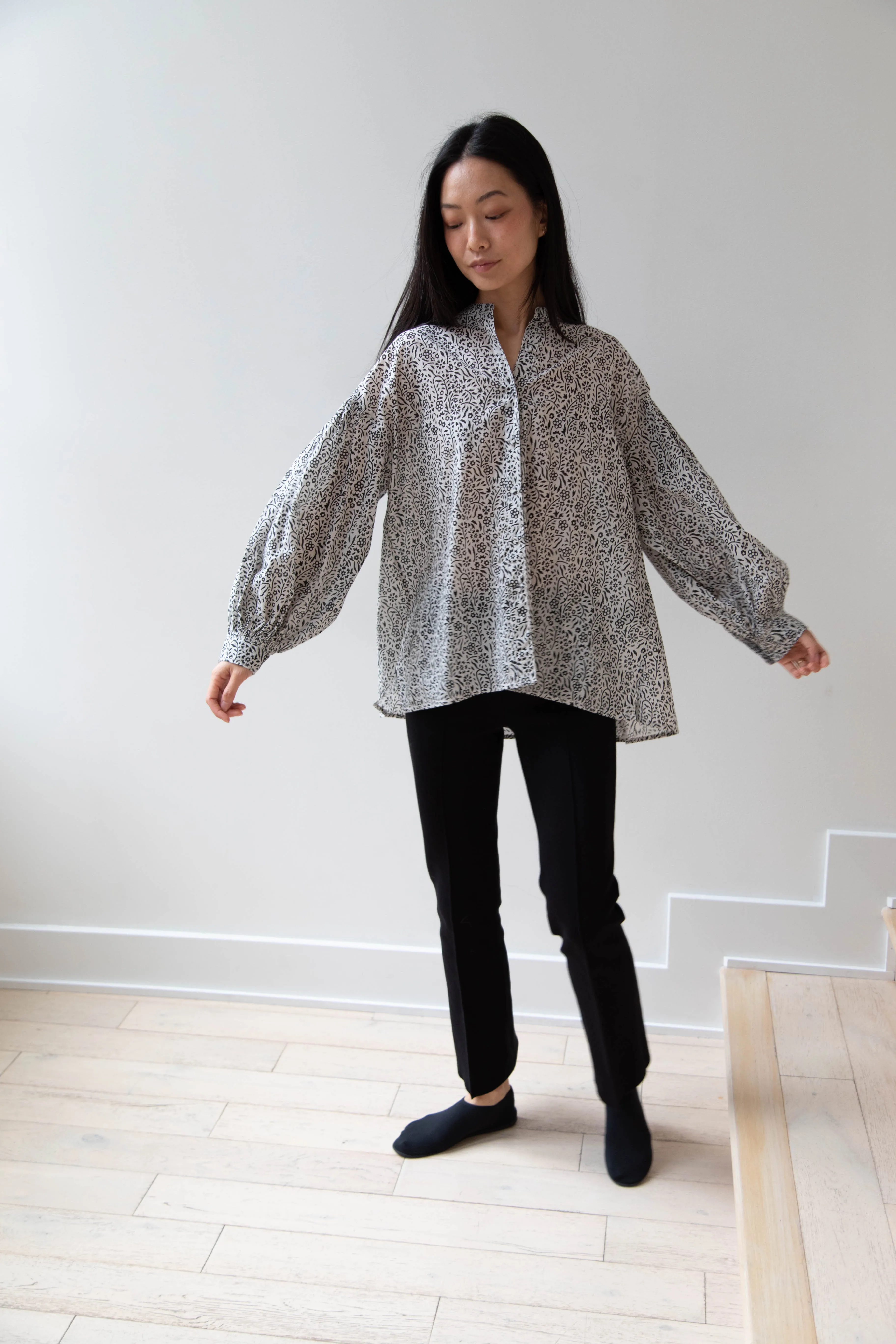 Maison de Soil | Floral Block Print Shirt