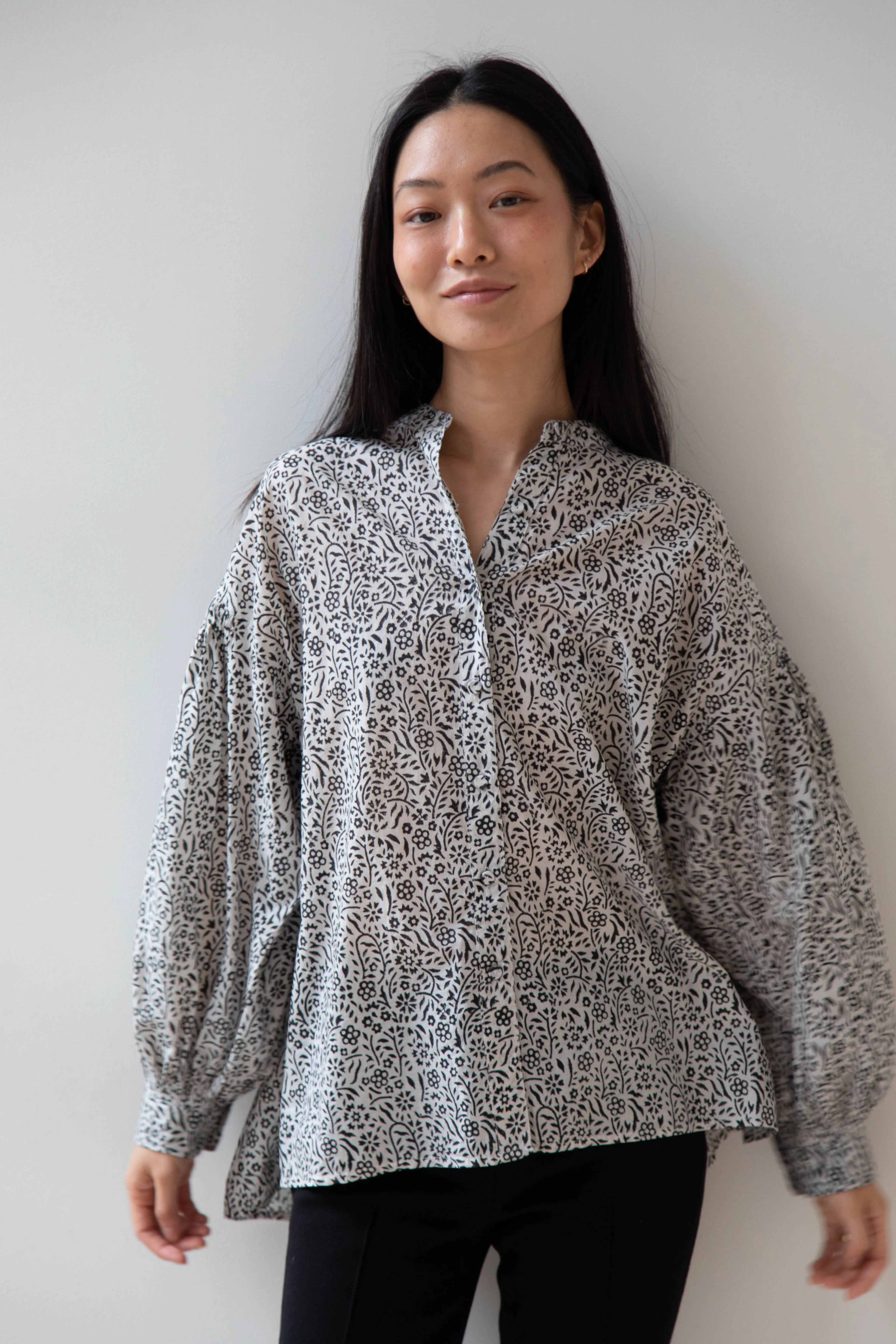 Maison de Soil | Floral Block Print Shirt