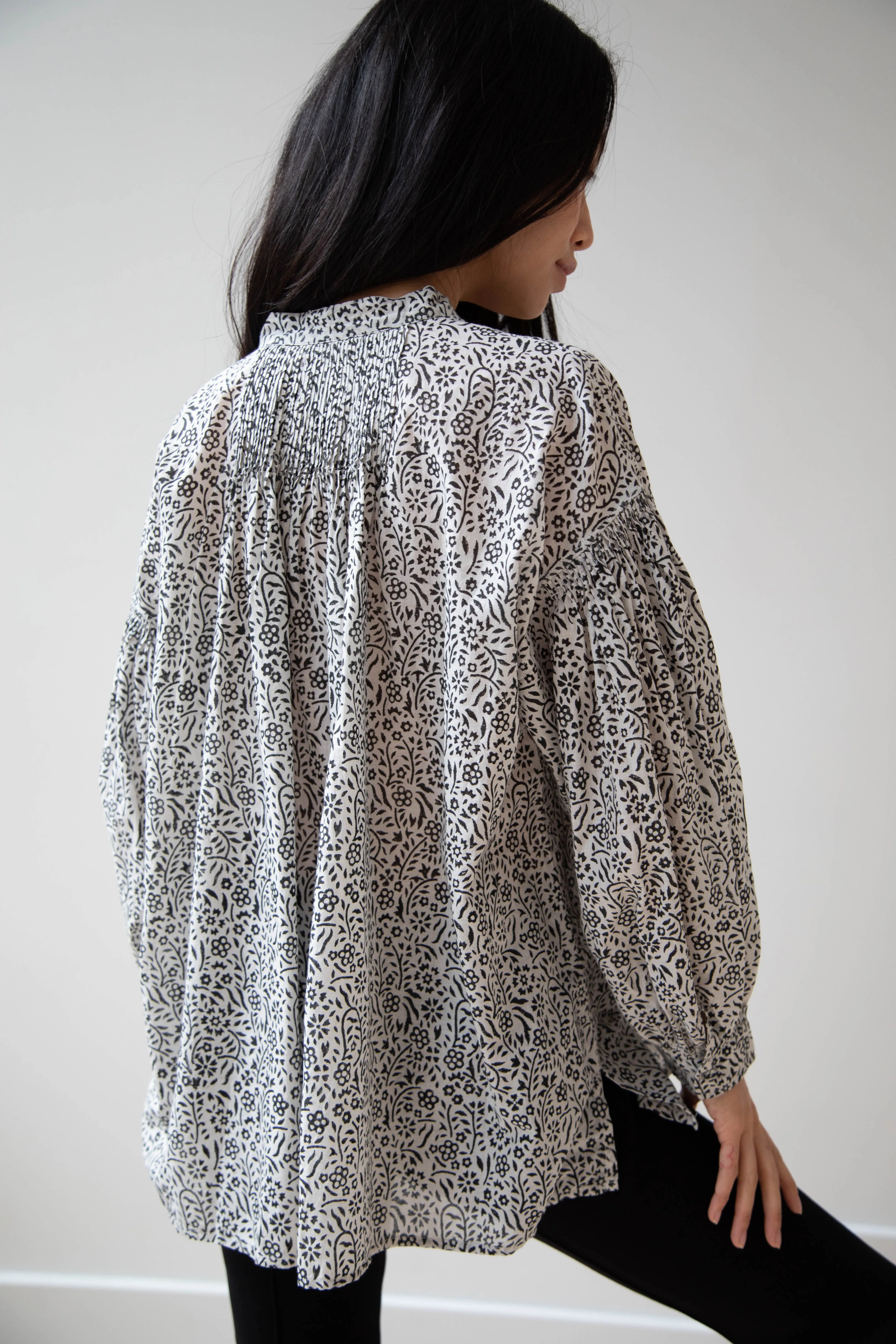 Maison de Soil | Floral Block Print Shirt