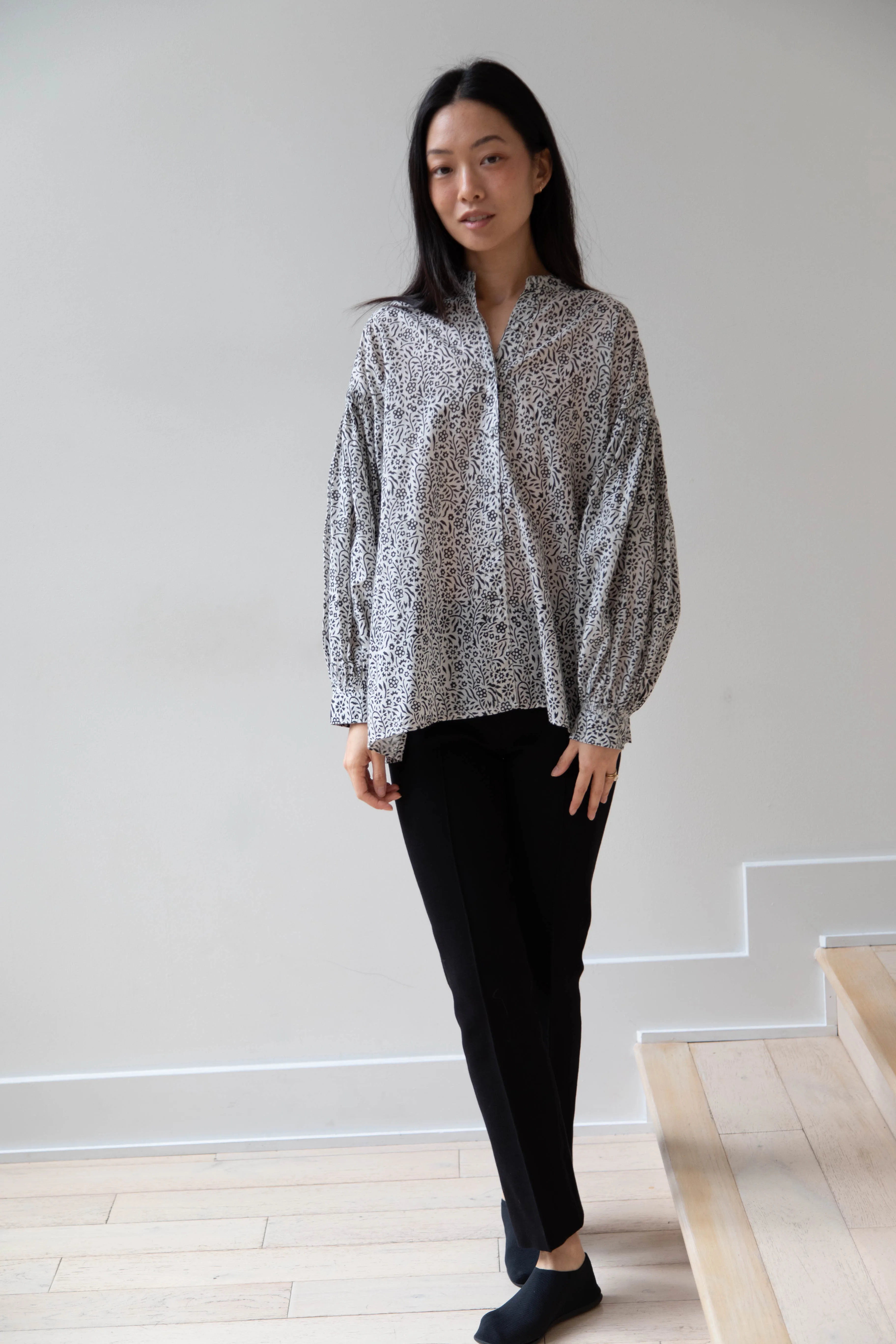 Maison de Soil | Floral Block Print Shirt