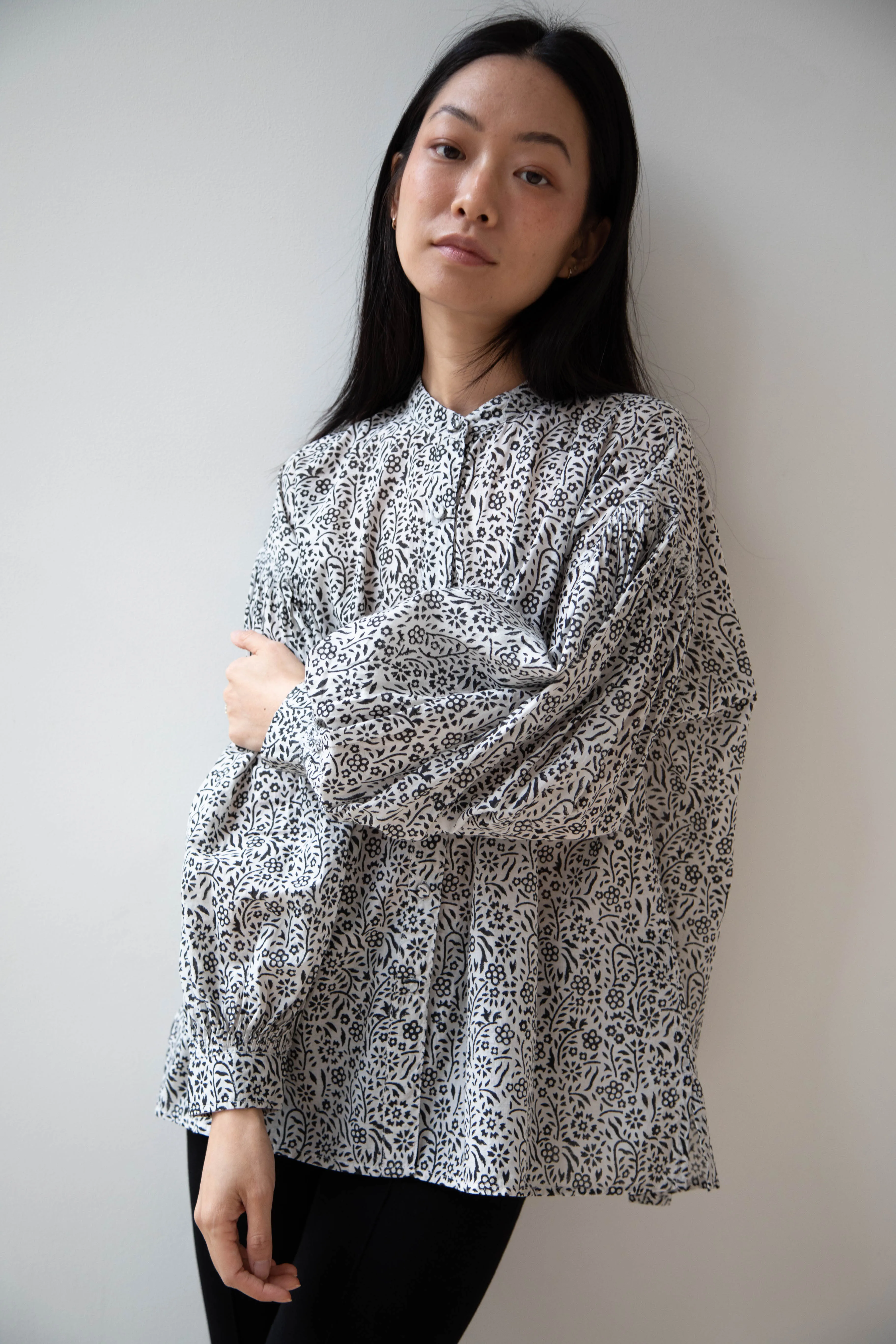 Maison de Soil | Floral Block Print Shirt