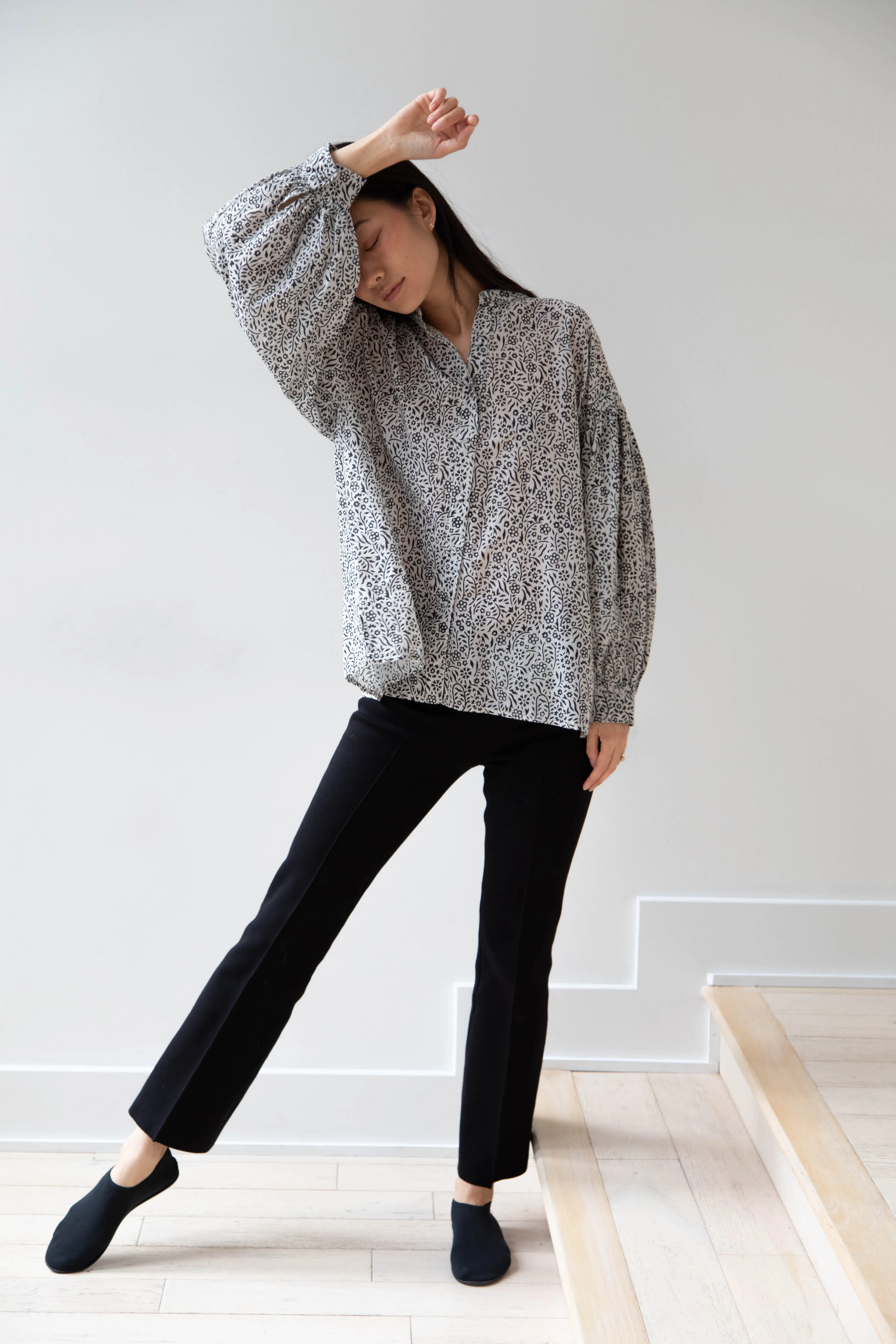 Maison de Soil | Floral Block Print Shirt