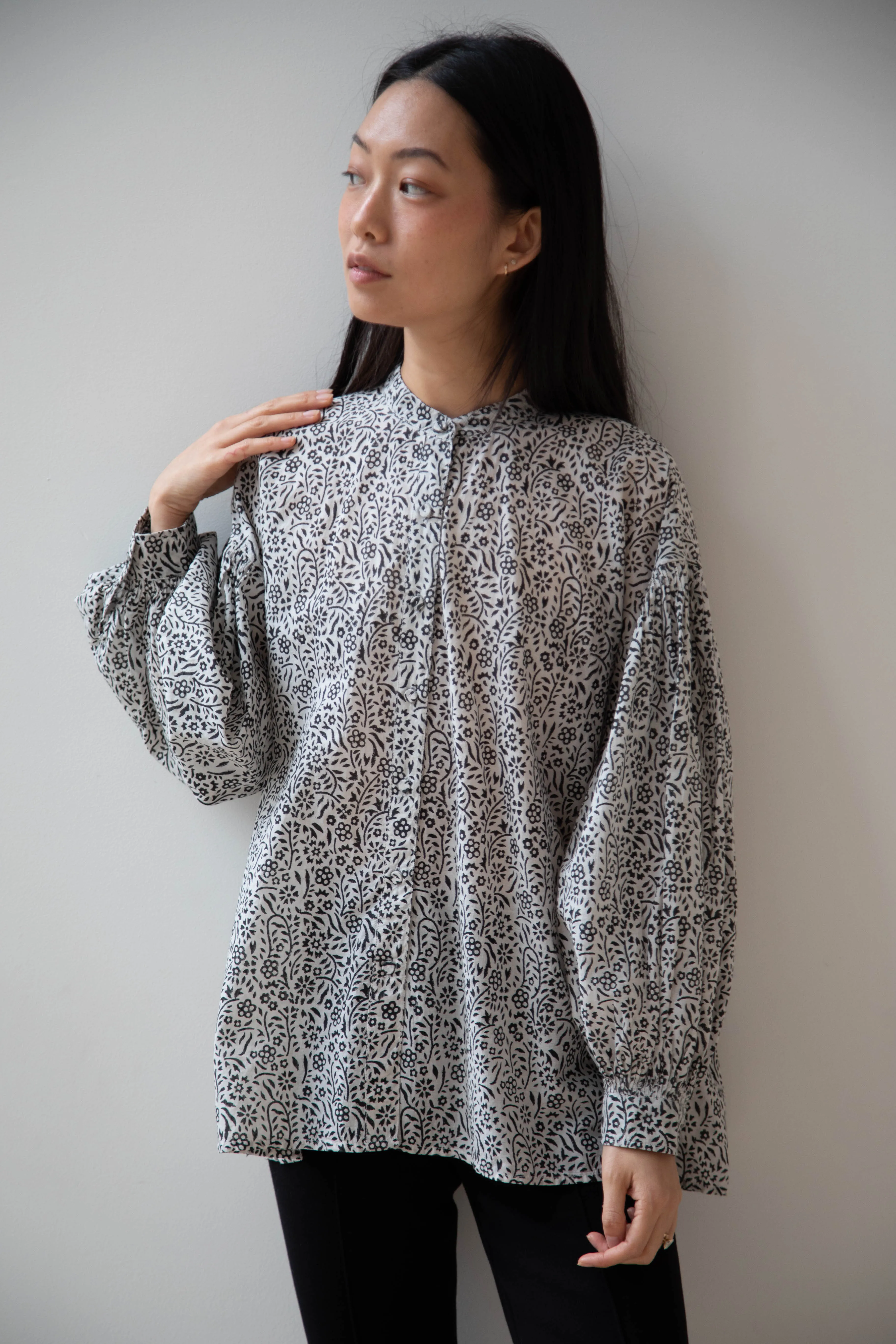 Maison de Soil | Floral Block Print Shirt