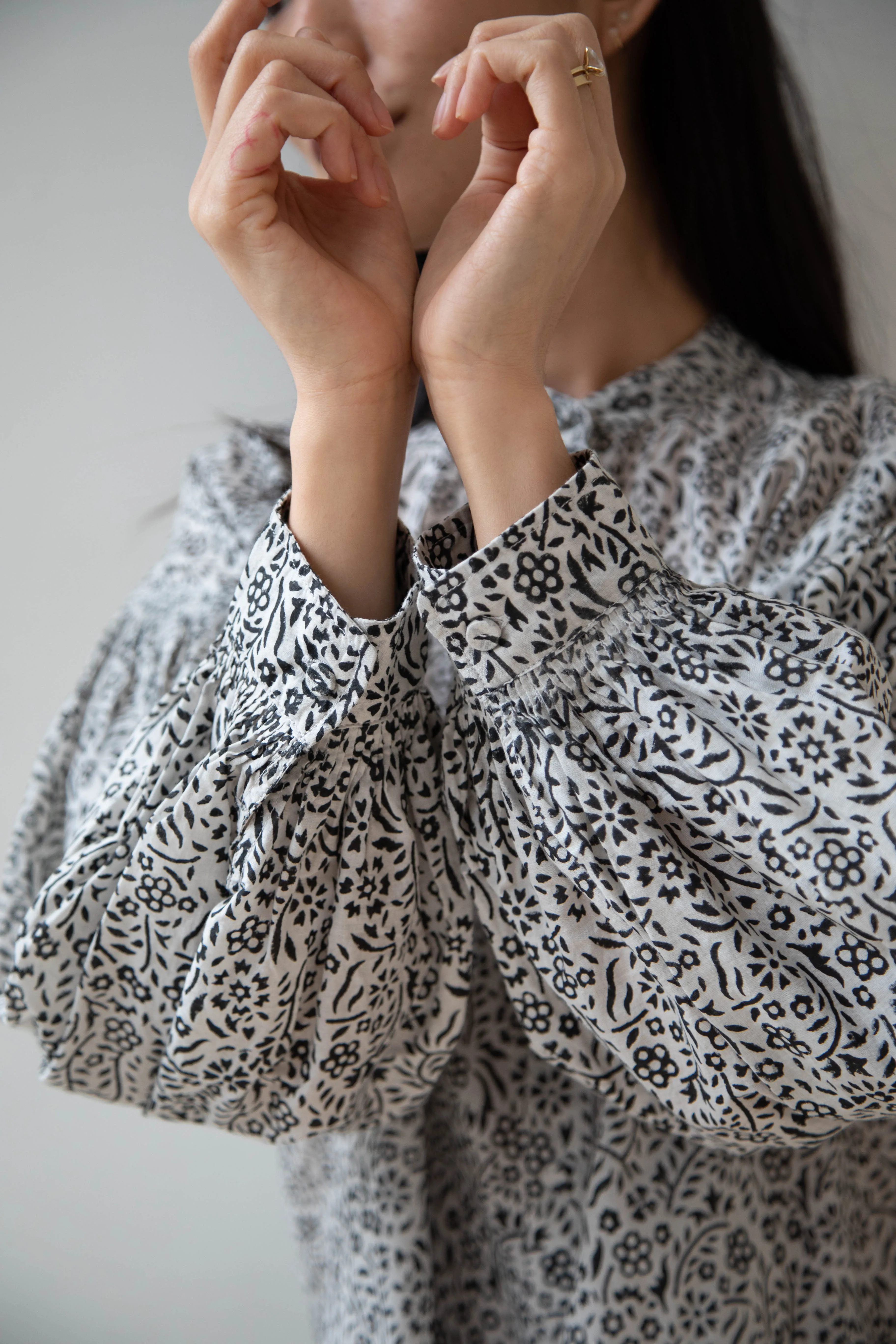 Maison de Soil | Floral Block Print Shirt
