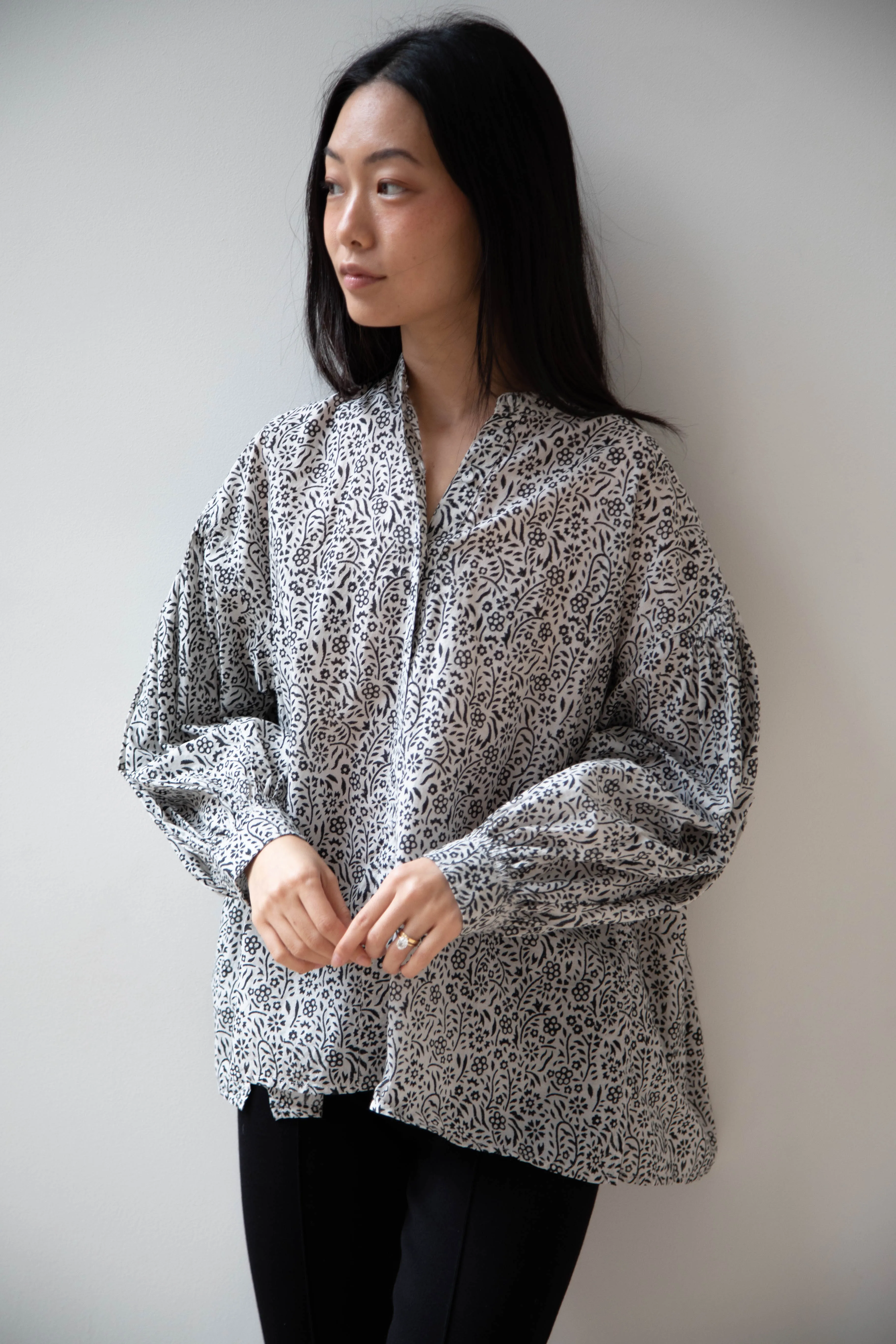 Maison de Soil | Floral Block Print Shirt