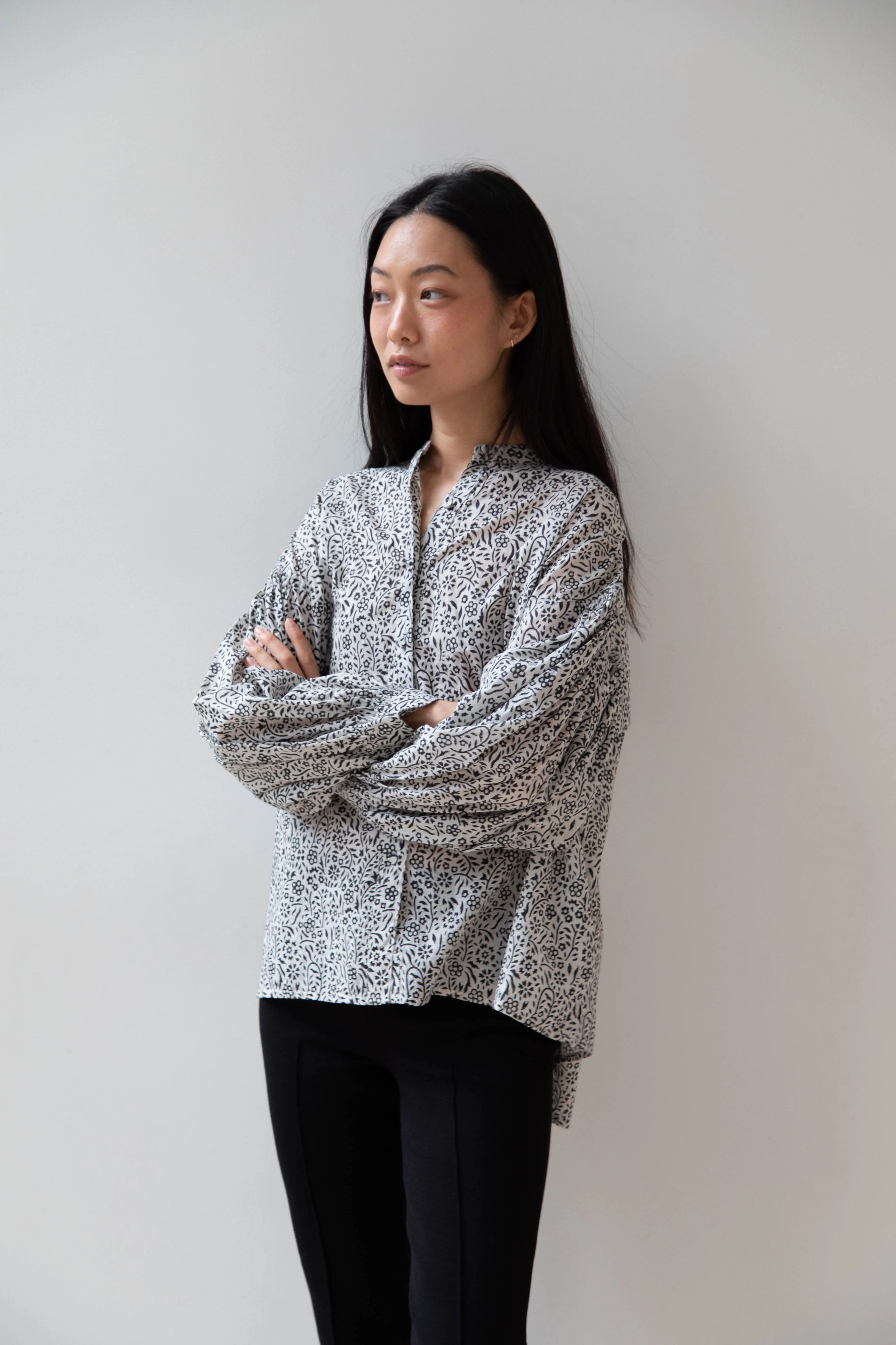 Maison de Soil | Floral Block Print Shirt