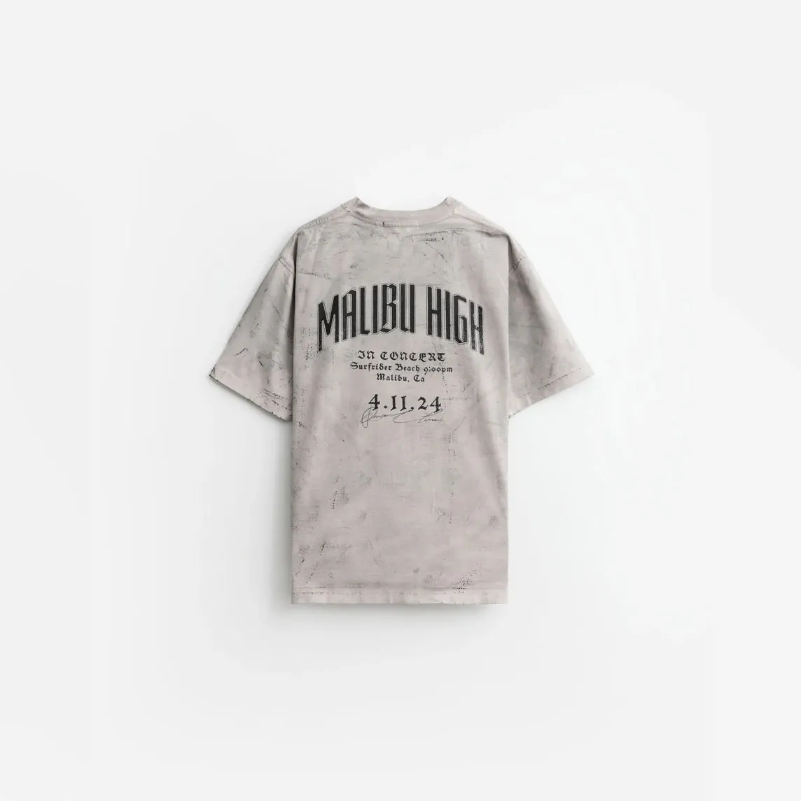 MALIBU HIGH RELAXED TEE - CEMENT