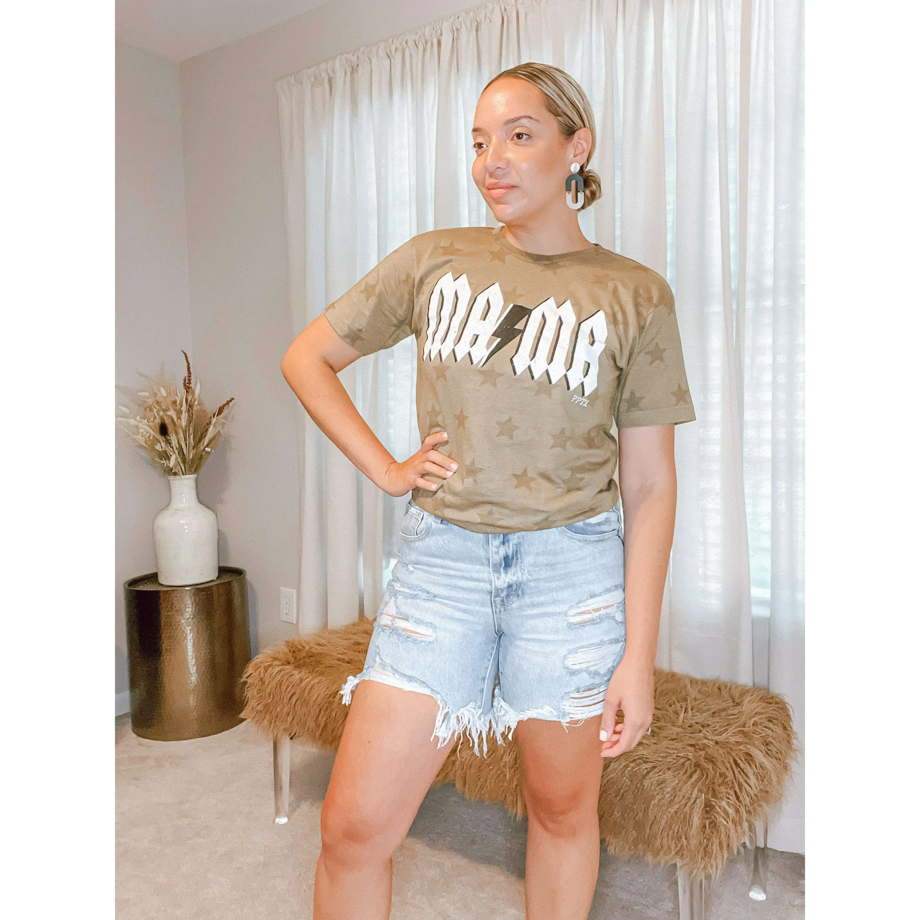 Mama Brown Star Tee