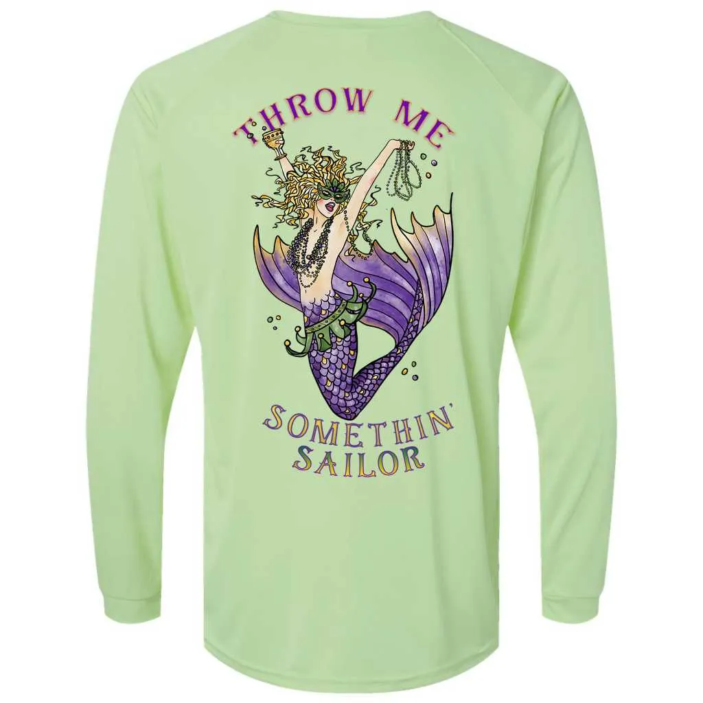 Mardi Gras Mermaid Performance Sun Shirt (Lime)