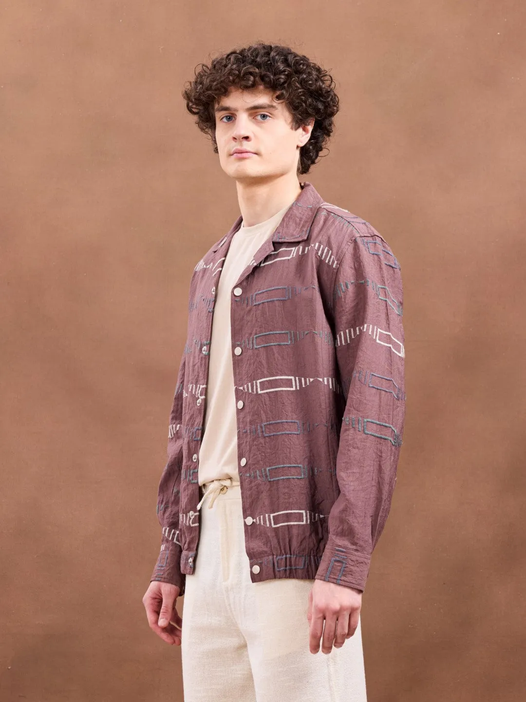 Maroon Embroidery Jacket