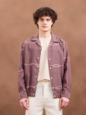 Maroon Embroidery Jacket