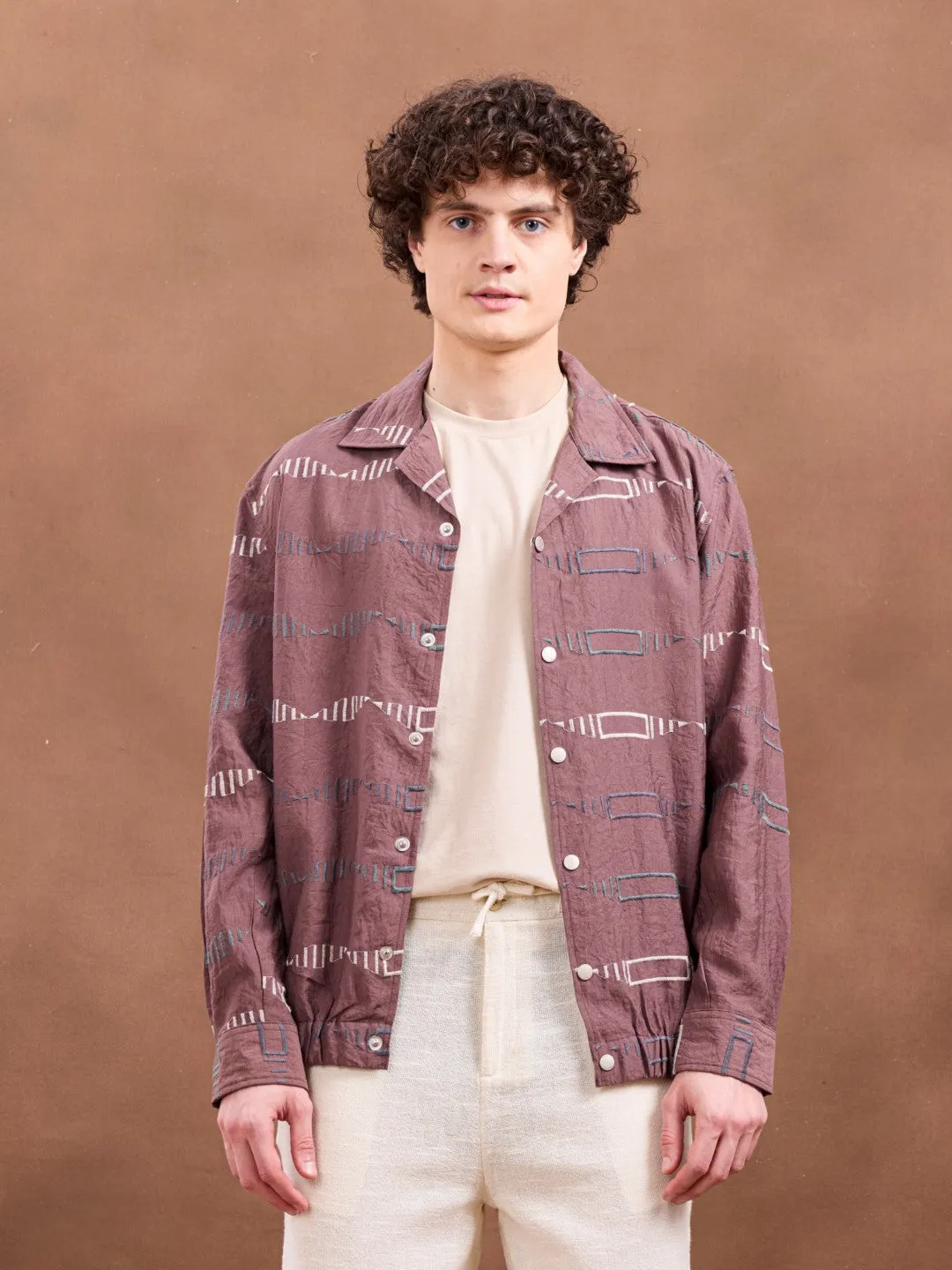 Maroon Embroidery Jacket