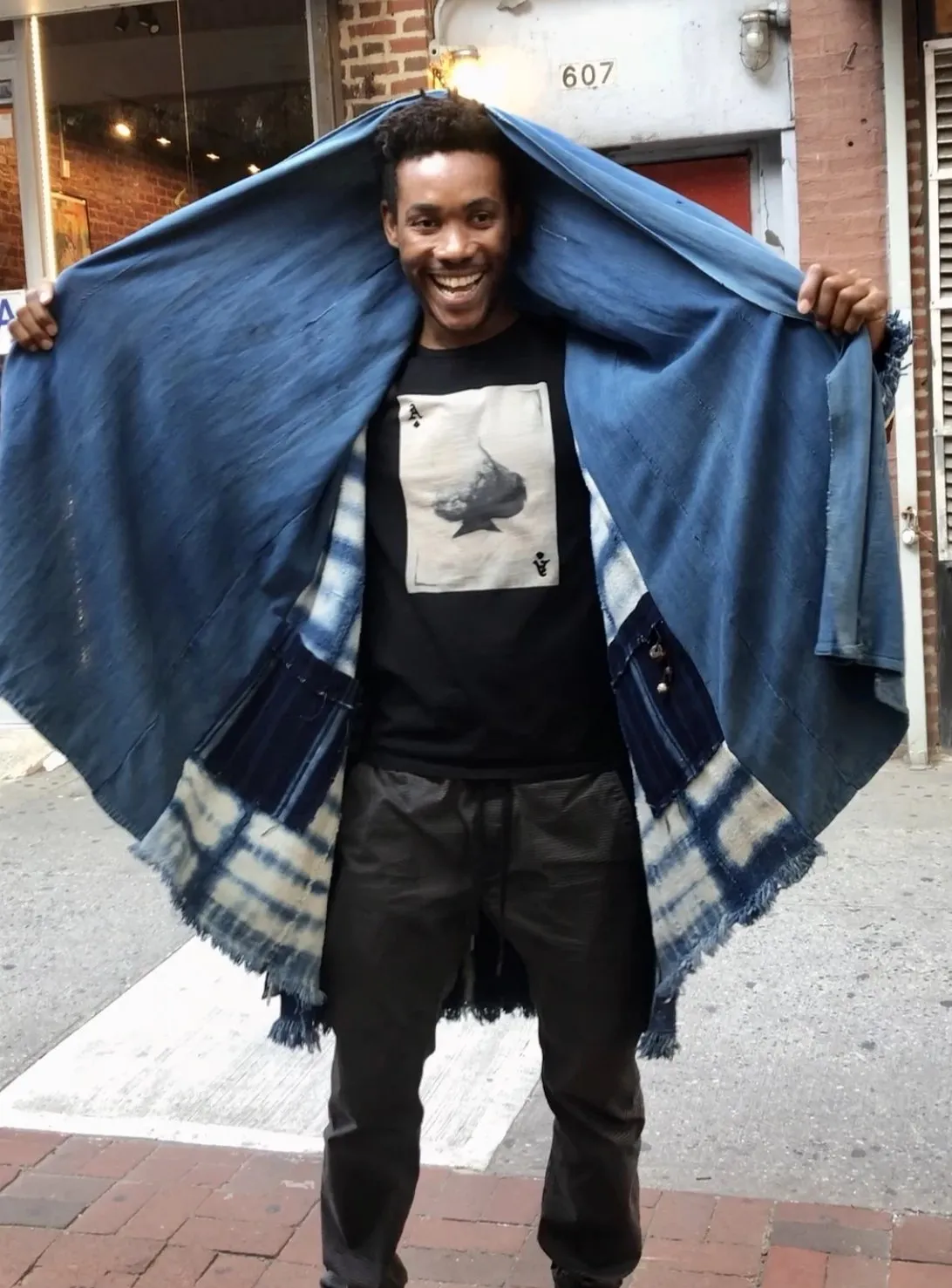 Mayan Poncho with Hoodie Shawl Collar