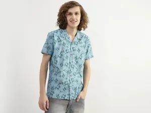 Men Printed Resort Collar Shirt