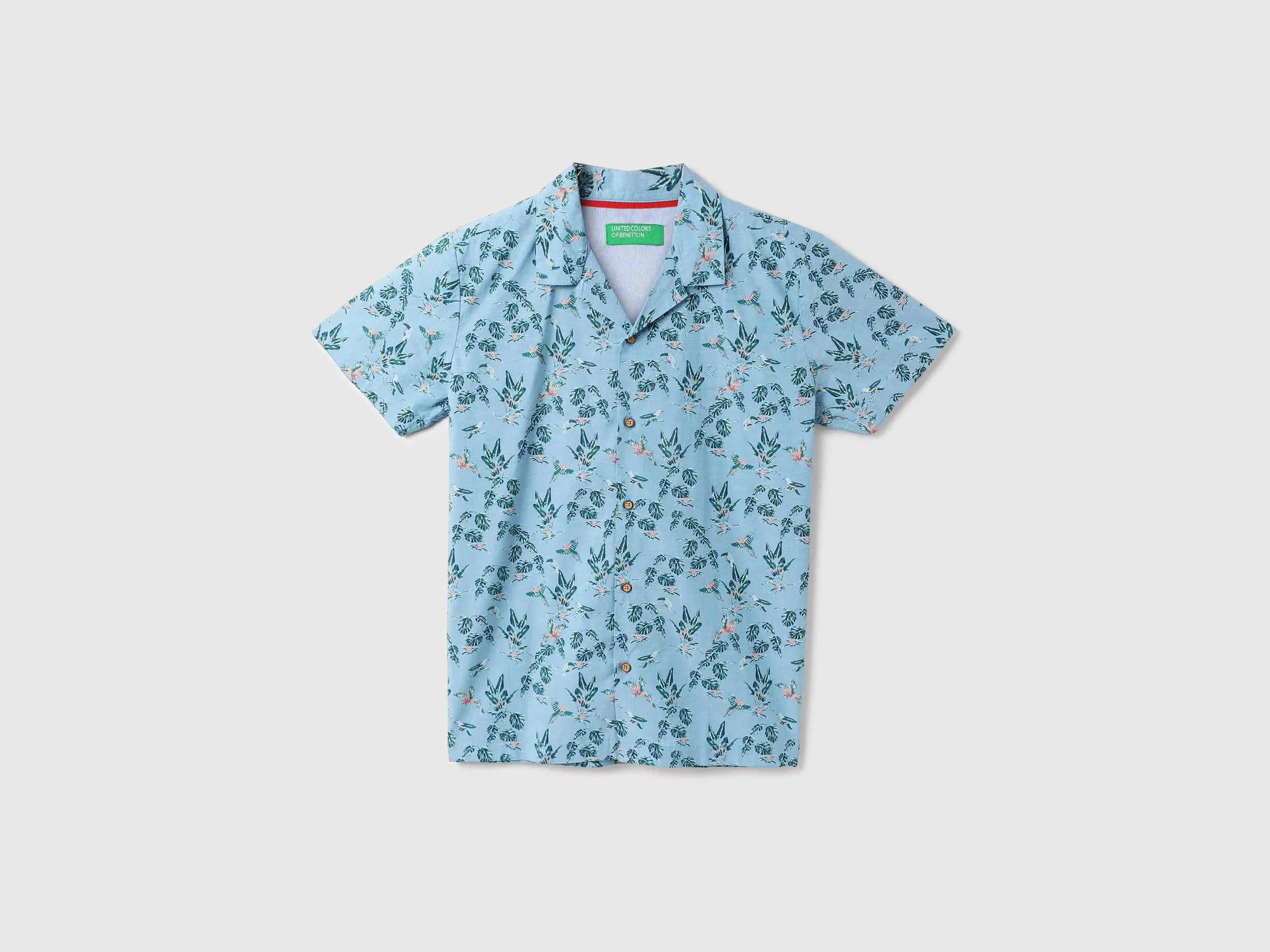 Men Printed Resort Collar Shirt