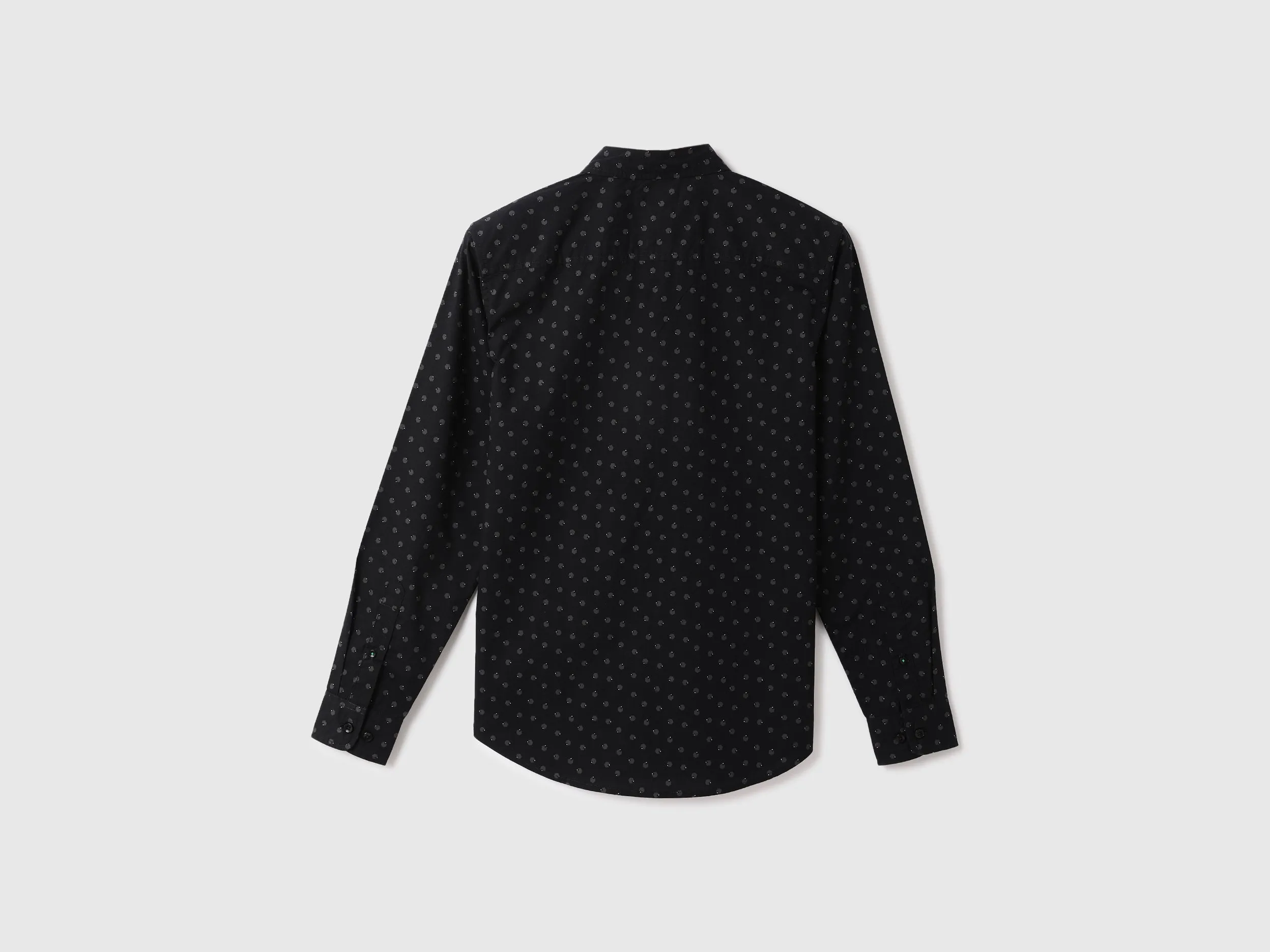 Men Printed Spread Collar Shirt