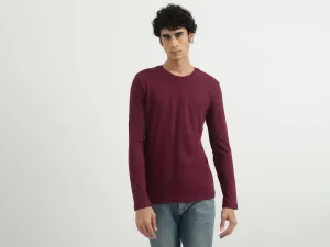 Men Textured Round Neck T-shirt