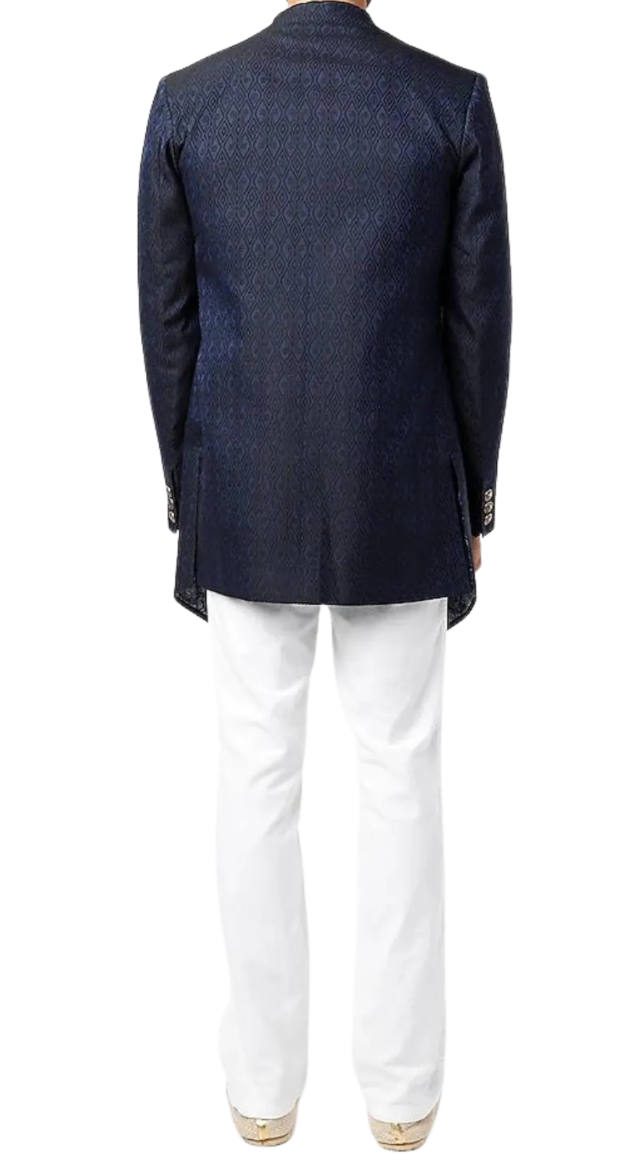 Mens Dark Blue Bandhgala Jacket