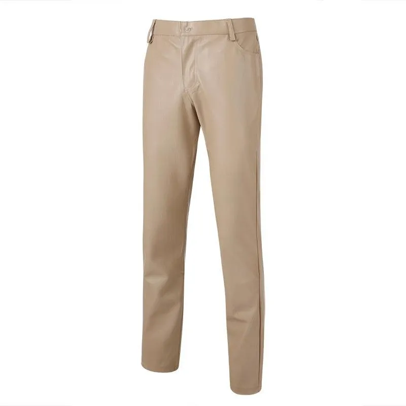 Men's Fashionable Skinny Fit Leather Pants
