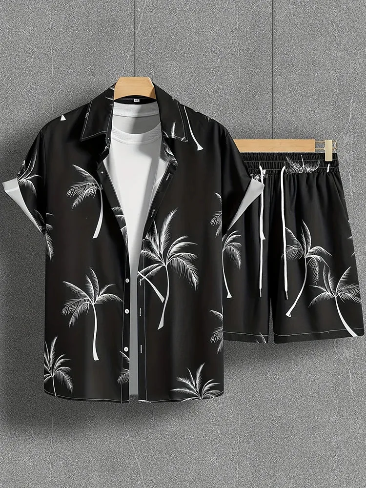 Men's Hawaiian Shirt & Shorts Set