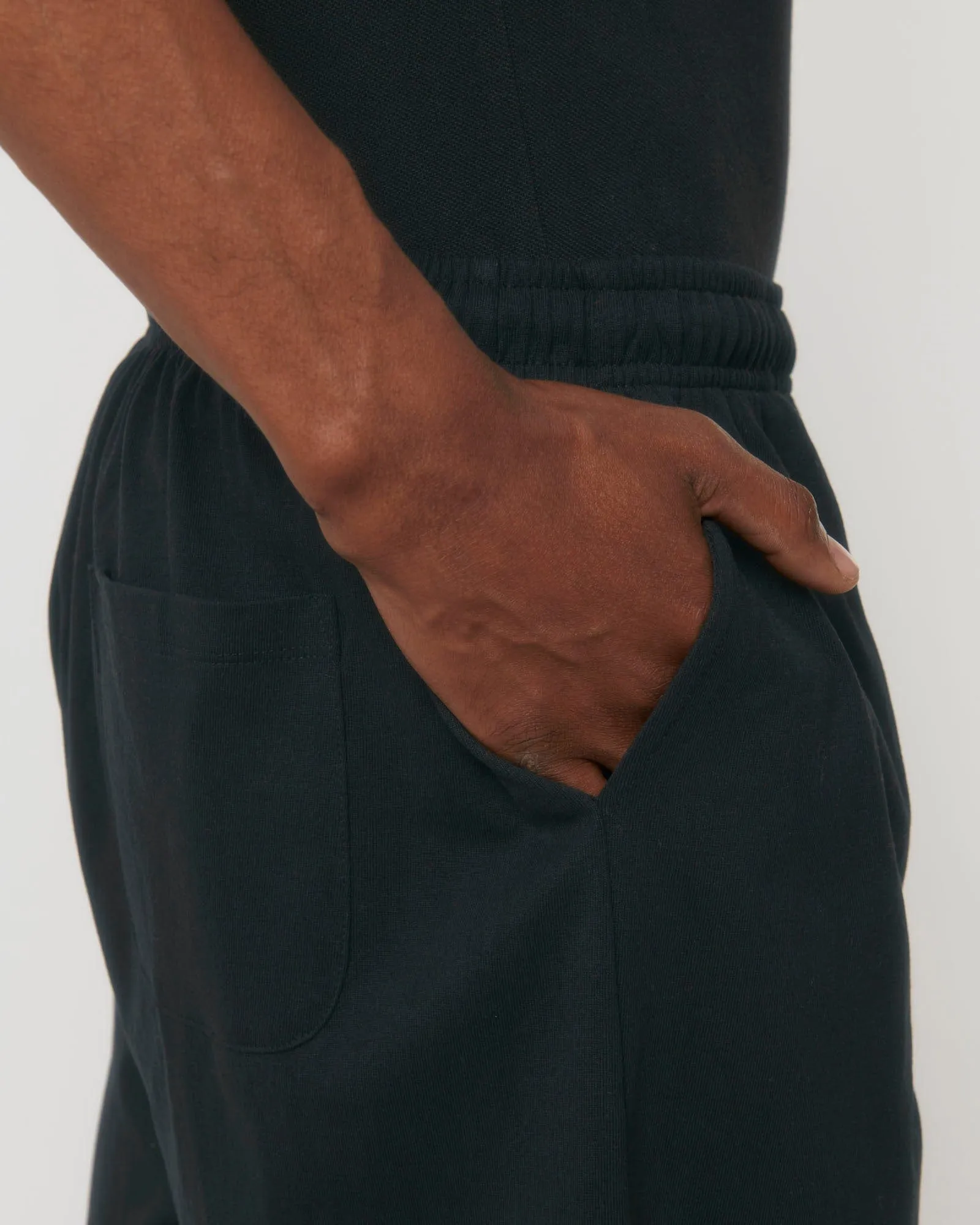 Men's Organic Cotton Lightweight Shorts | Jet Black