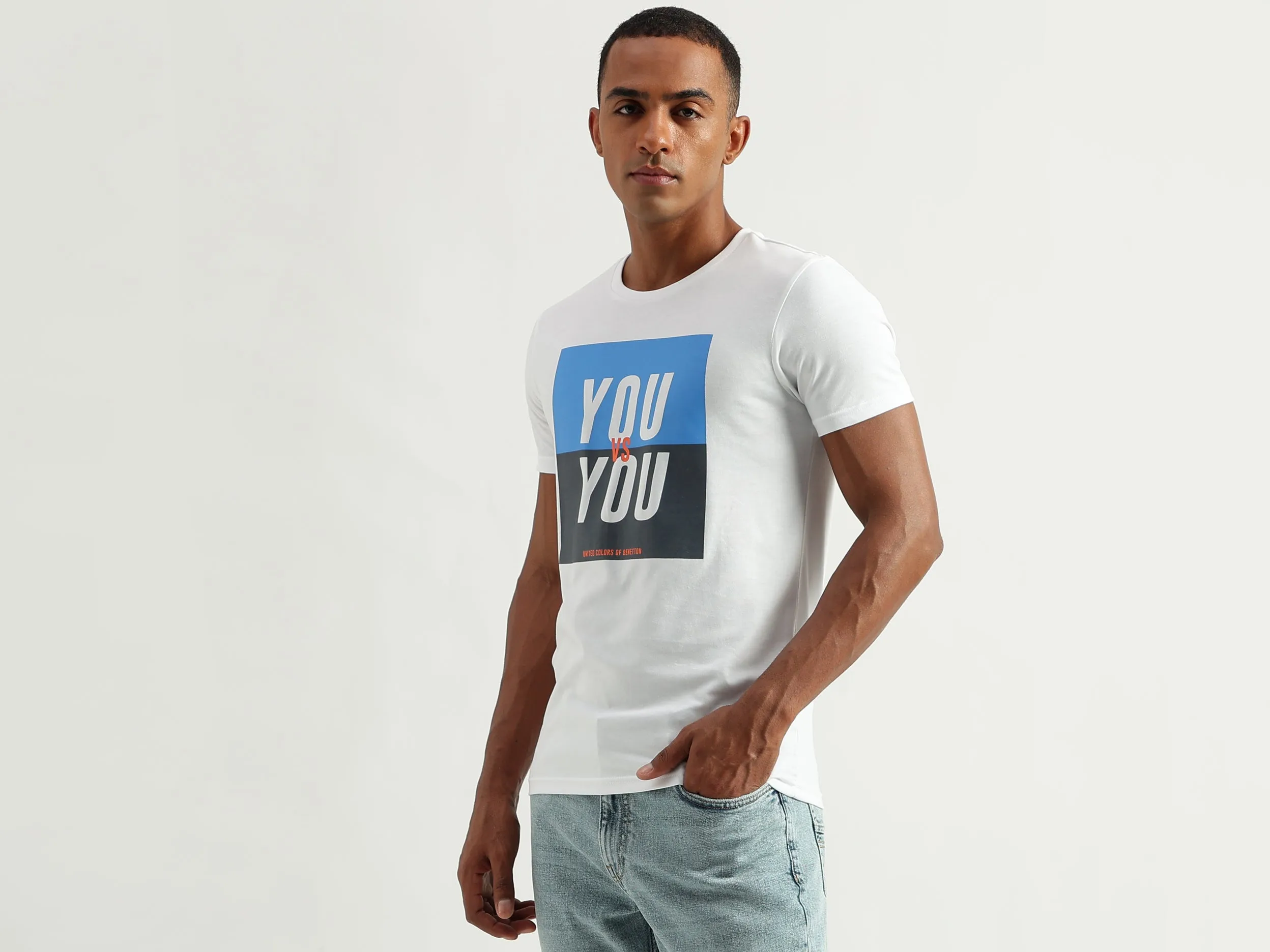 Men's Regular Fit Round Neck Printed Tshirts