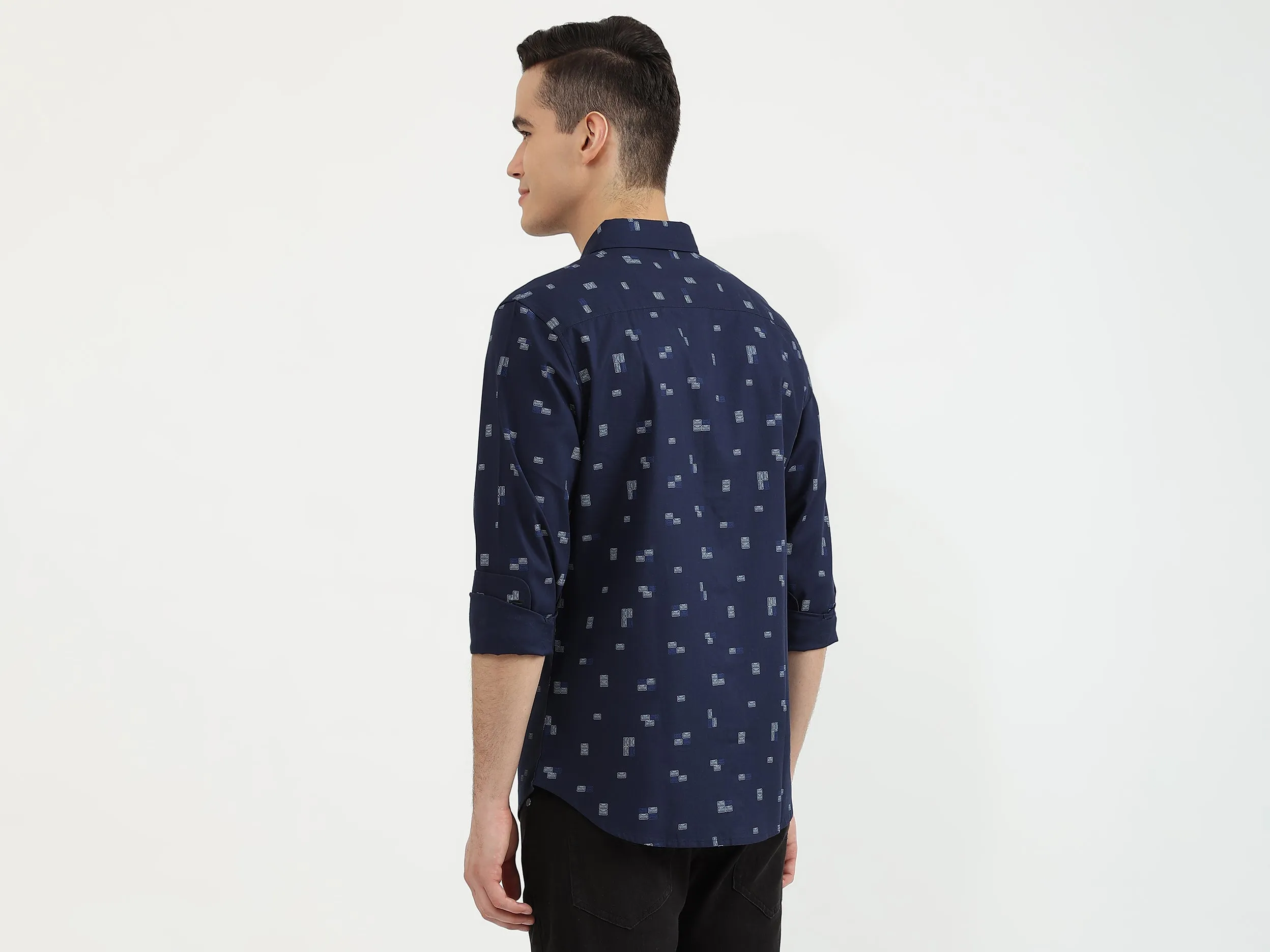 Mens Slim Fit Printed Shirt