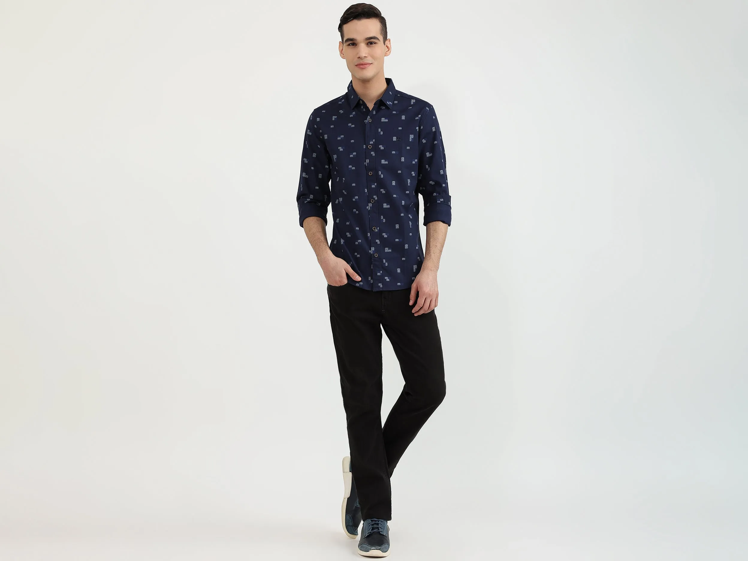 Mens Slim Fit Printed Shirt