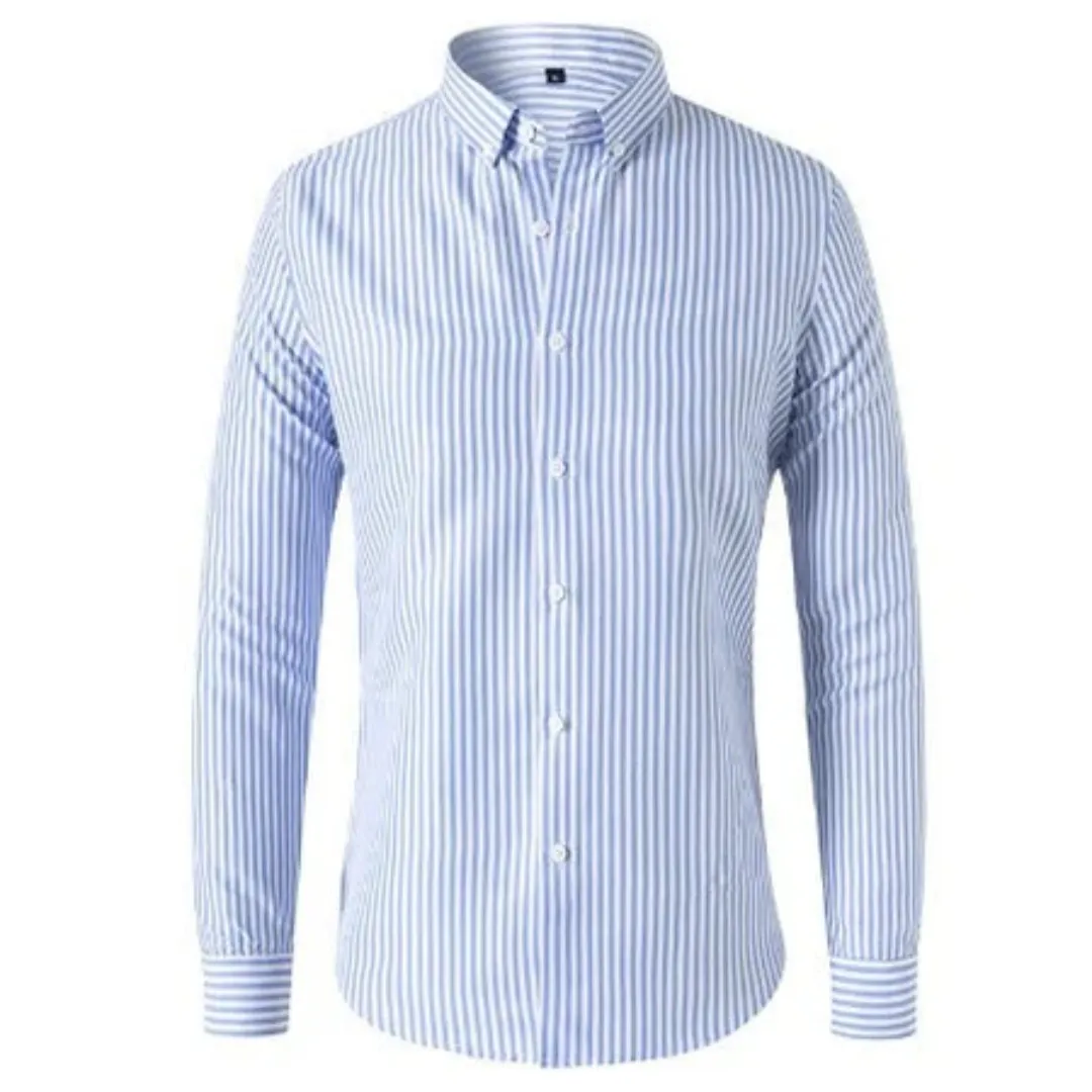 Men's Stylish Stripes Long Sleeve Shirt | Button Down