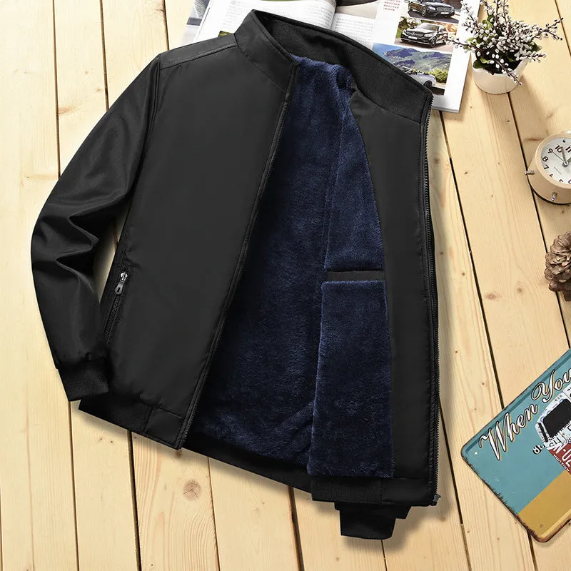 Men's Thin Jacket Fashion Casual Young Middle-Aged Men's Short Jacket Men's Top