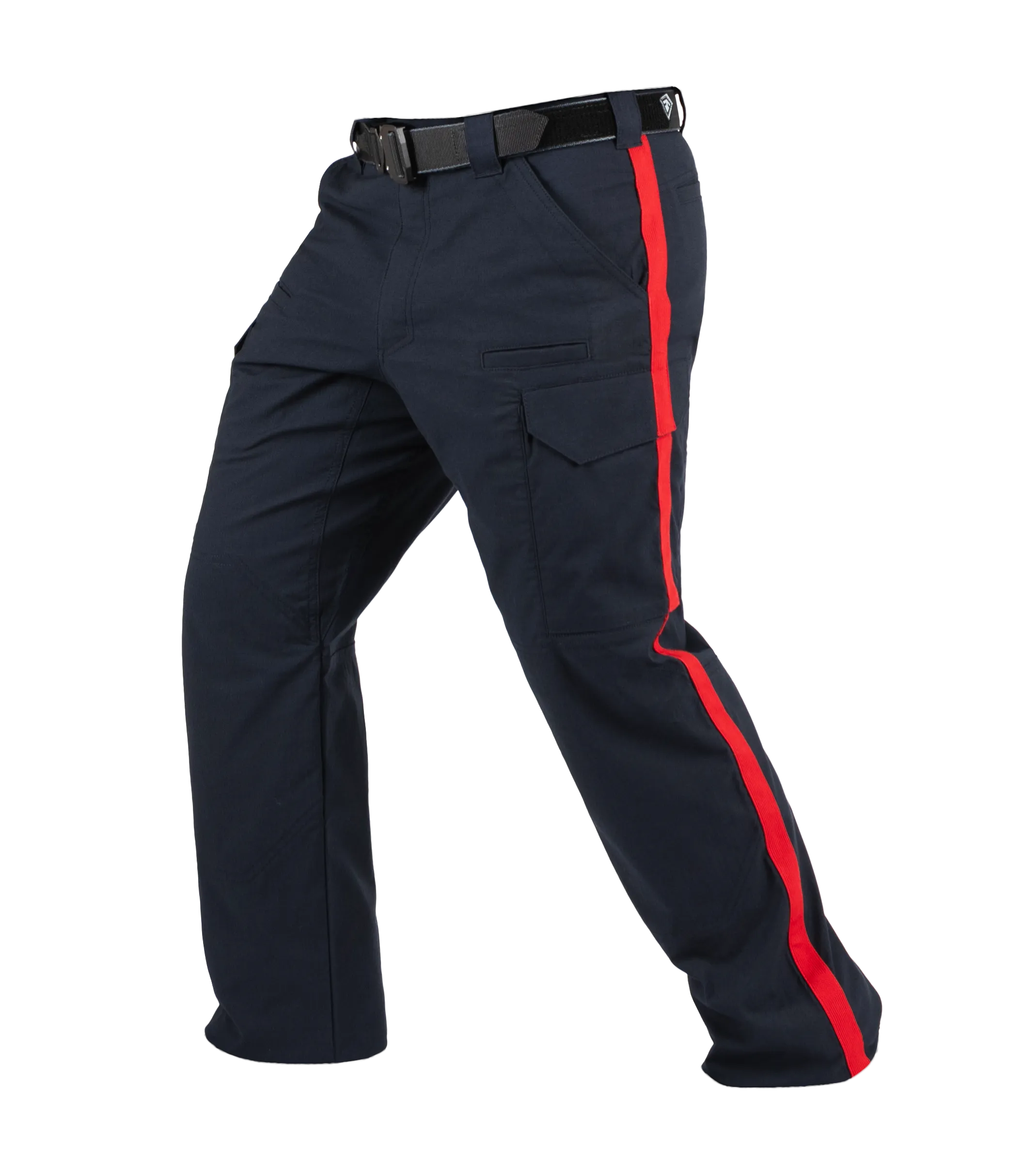 Men's V2 Tactical Pant - 1/2" Red Stripe - Midnight Navy